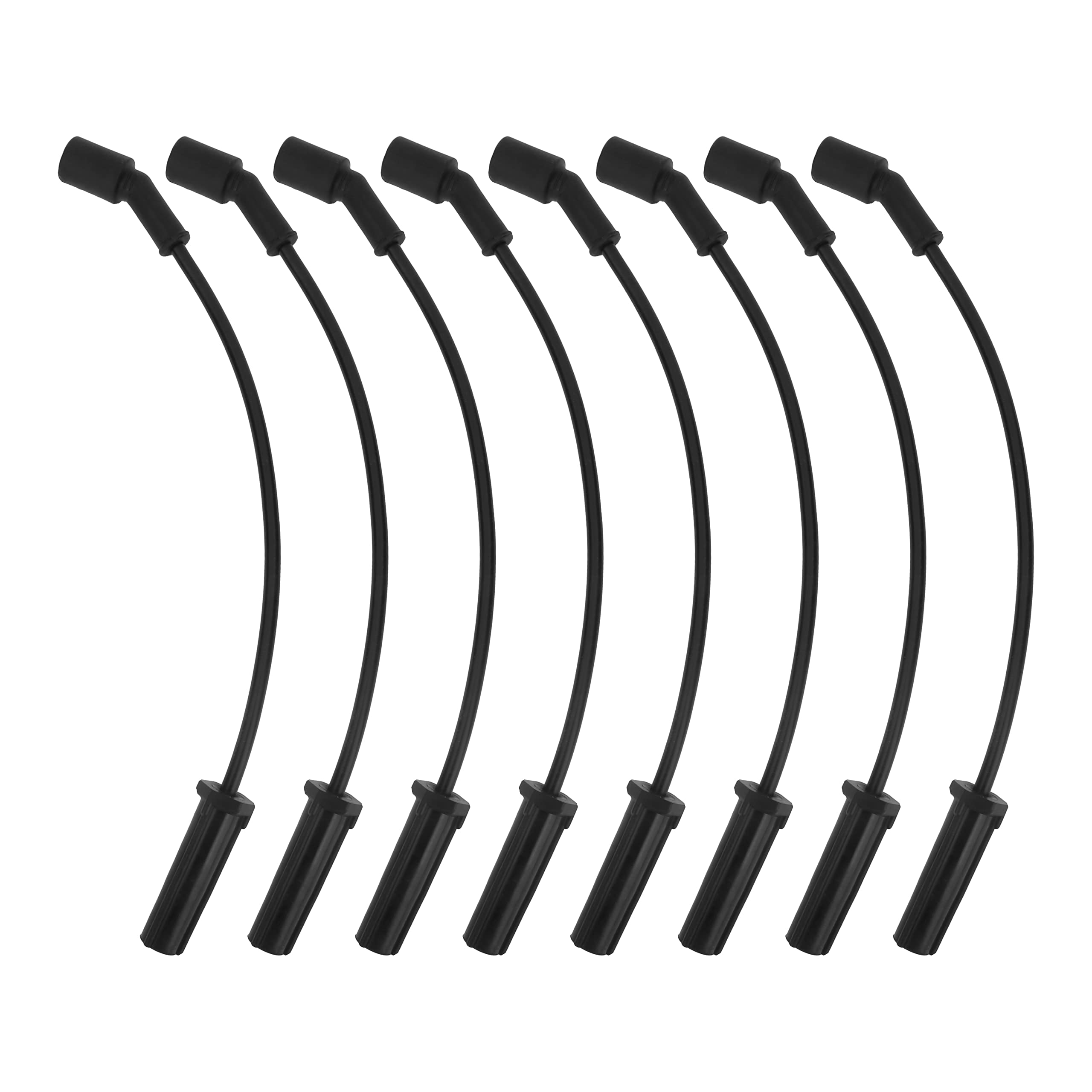 Spark Plug Wire Set - High Performance Kit - Compatible with Chevy, GMC - 1999-2007 - Escalade, Express, Silverado 1500, Suburban, Savana, Sierra, Yukon, H2 - Replaces 9748HH, 19351572, 89018056 - Like New