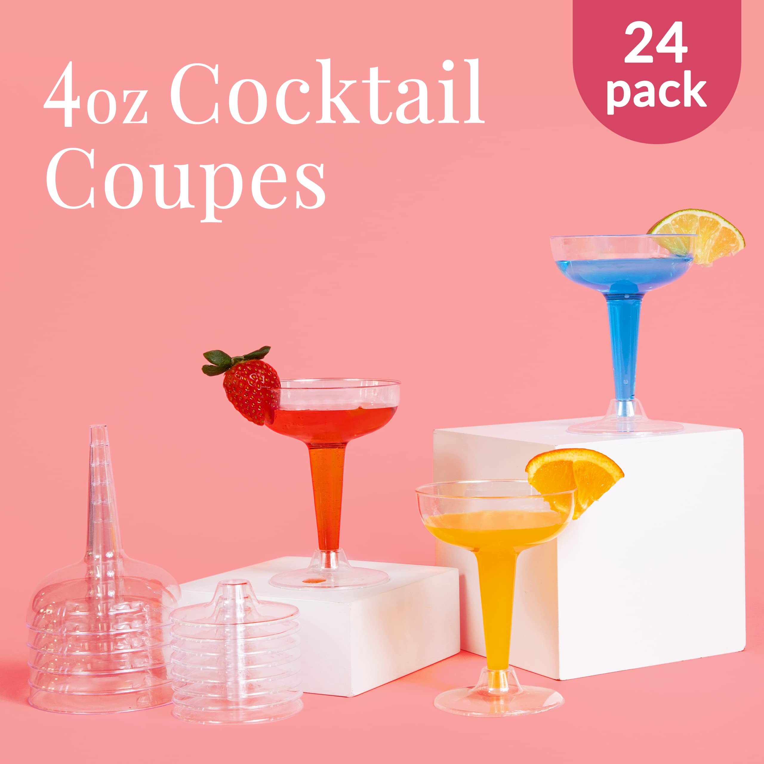 Prestee Stemless Champagne Flutes  - Like New