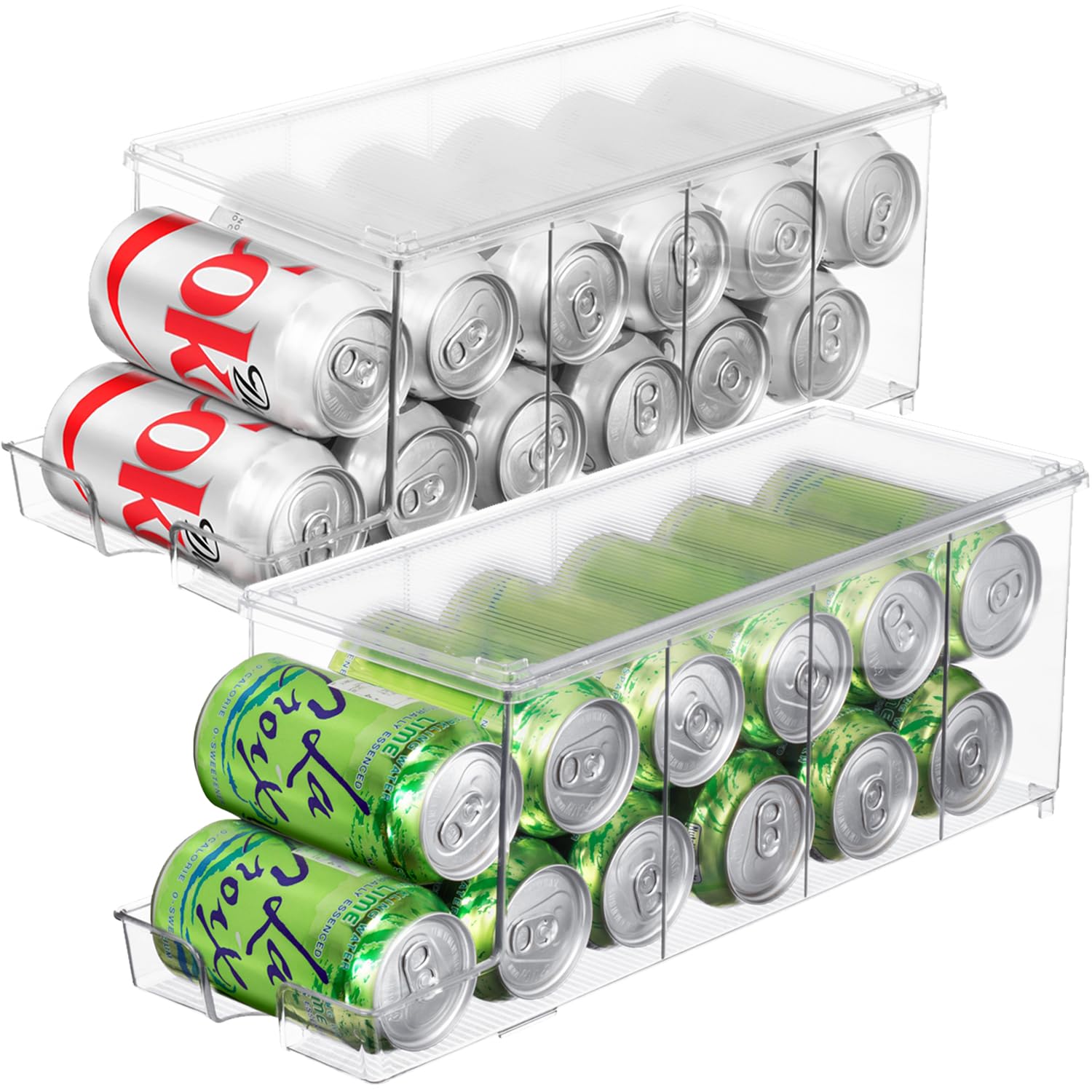 ClearSpace Drink Organizer for Fridge & Soda Can Dispenser - Like New