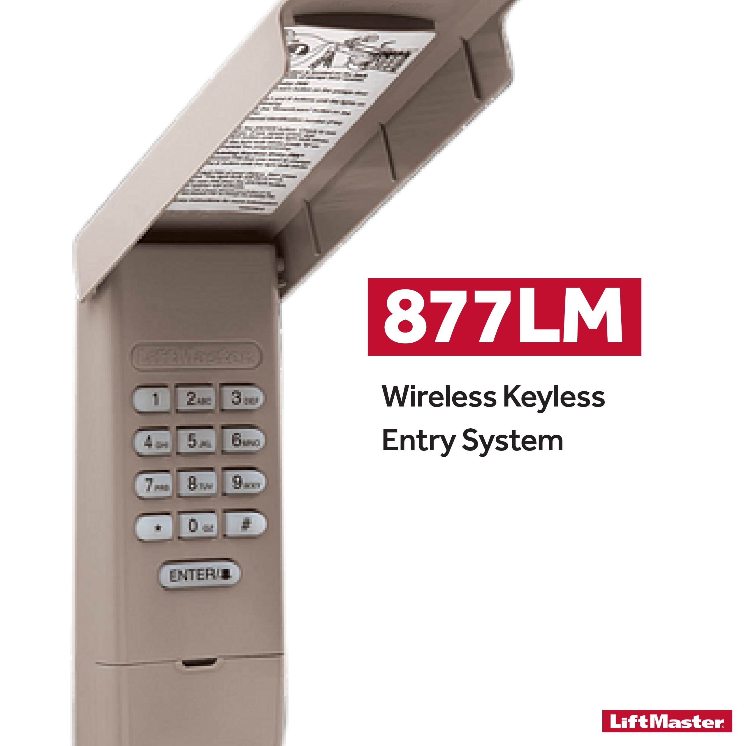 LiftMaster 877LM Wireless and Keyless Entry Keypad for Garage Door Openers and Gate Opener - Very Good
