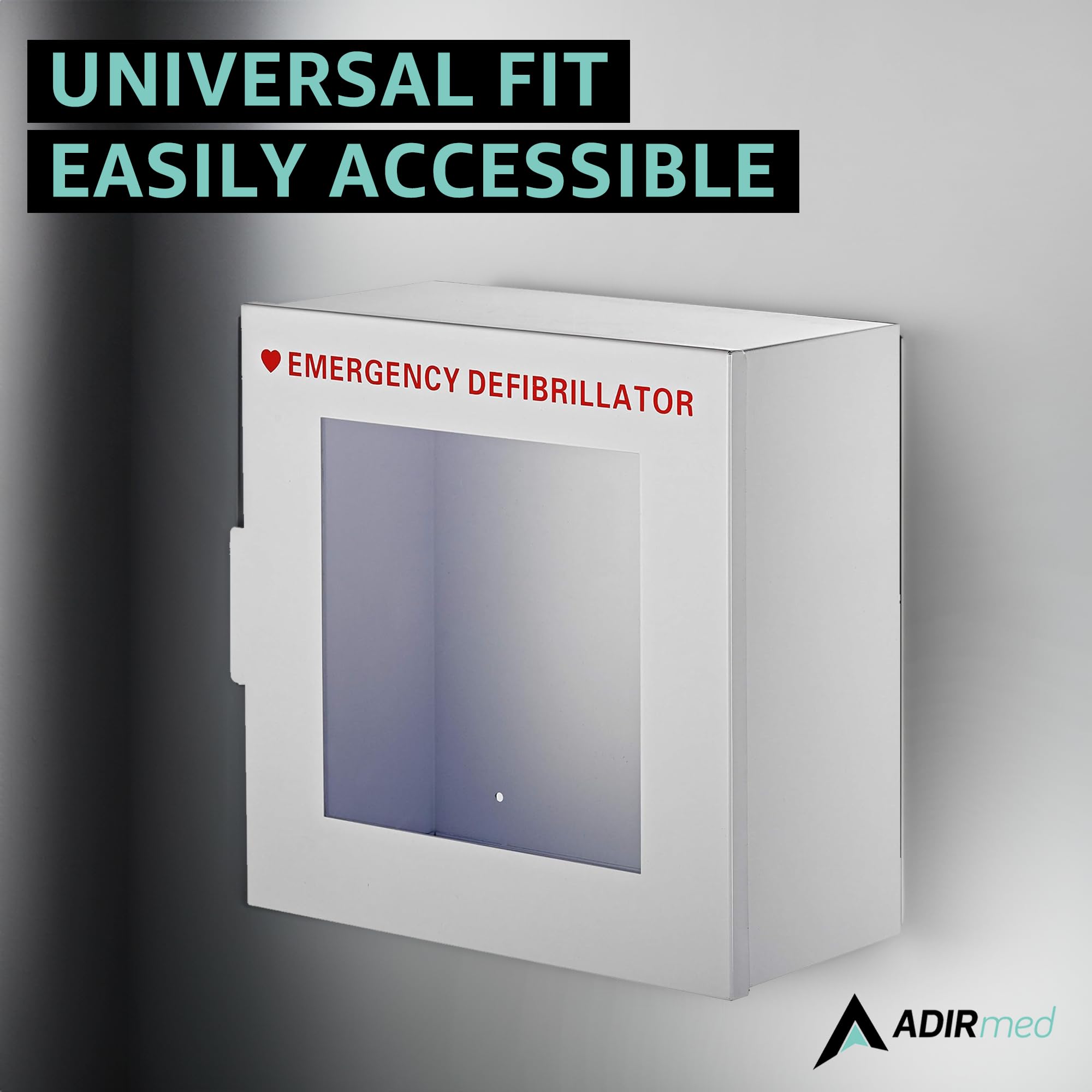 AdirMed AED Cabinet, Non Alarmed AED Defibrillator Wall Mounted, Easy Access AED Box - Like New