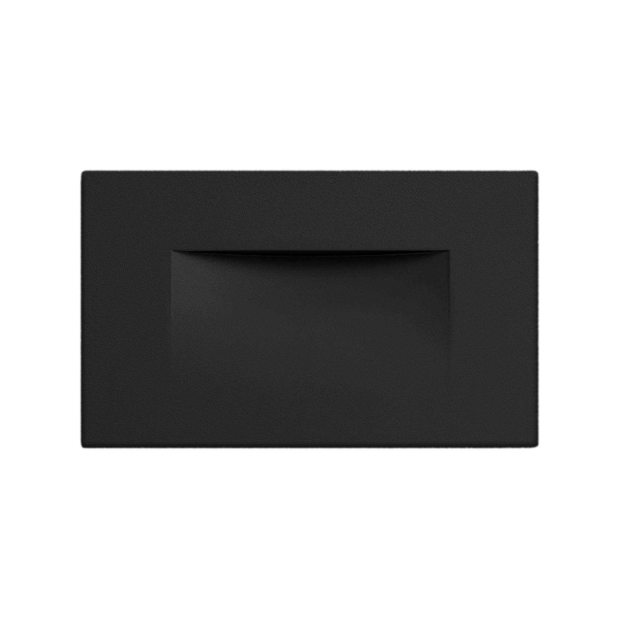 Ciata LED Stair Lights Indoor - Step Lights Outdoor Stair Light 3 Watt, Warm White Stairway Lighting for Outdoor and Indoor Stairs 3000K Concrete, Home Theater Lighting - Black Finish, Horizontal  - Like New