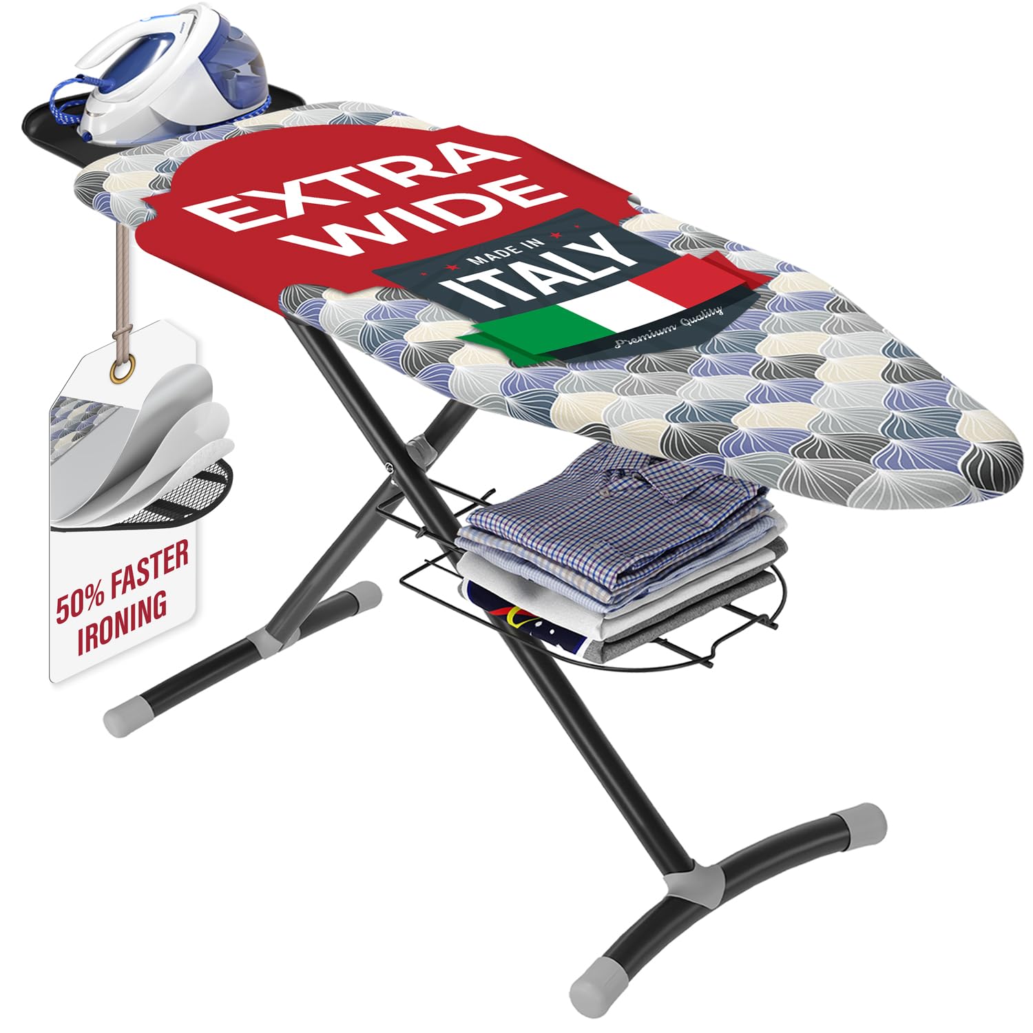 Bartnelli Pro Luxury Ironing Board | Made in Europe | Parent for Italina and 1118 - Like New