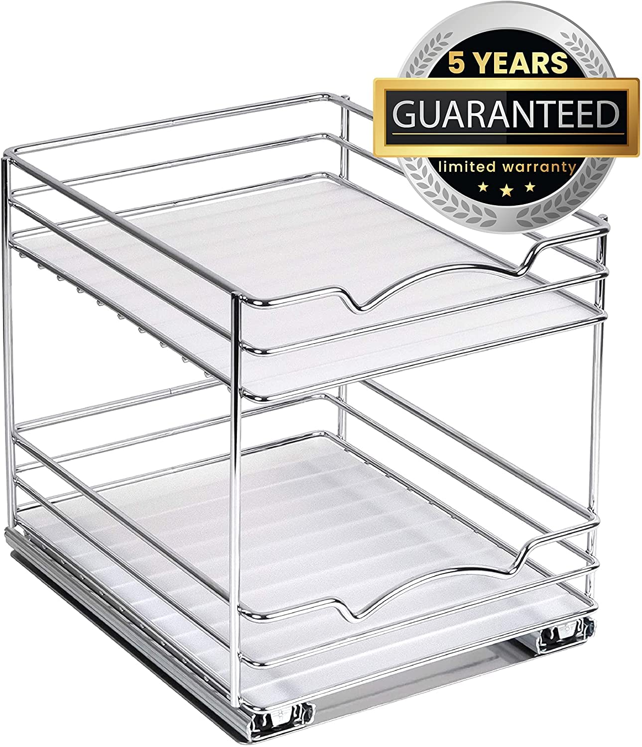 HOLDN� STORAGE Spice Rack Organizer for Cabinet, Heavy Duty - Pull Out Spice Rack 5 Year Warranty- Spice Organization 8-1/2"Wx10-3/8 Dx8-7/8 H - for Inside Cabinets & Pantry Closet. - Like New