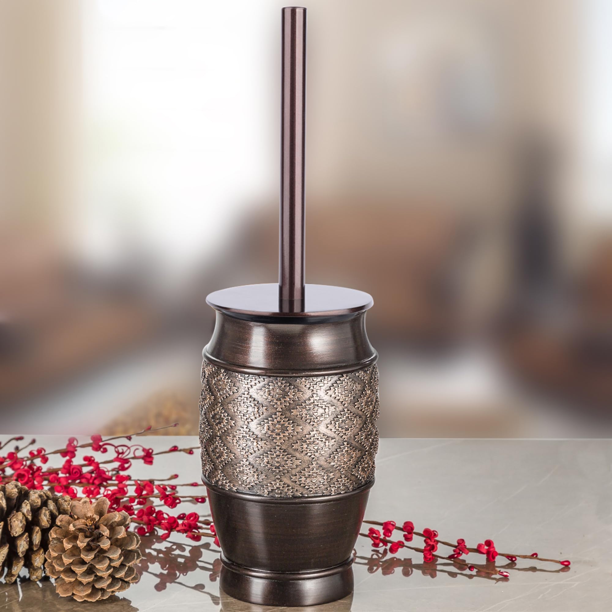 Brown Toilet Brushes  - Like New