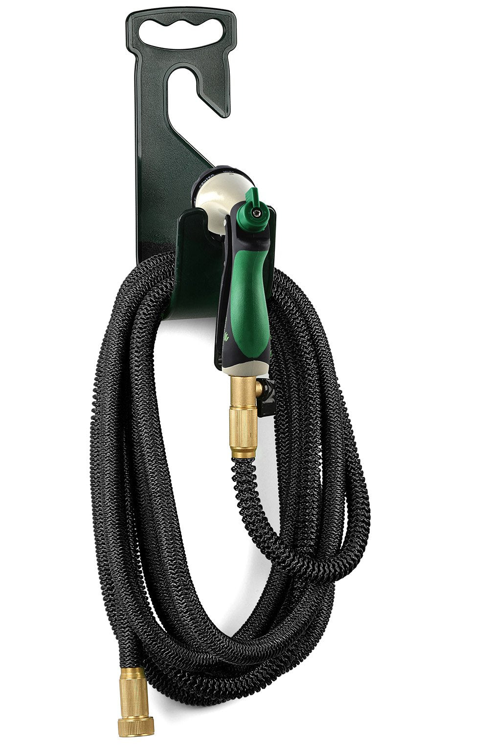 GrowGreen Hose Reel, Garden Hose Hanger, Hose Storage with Nozzle Post, Garden Hose Reel Wall Mounted - Like New