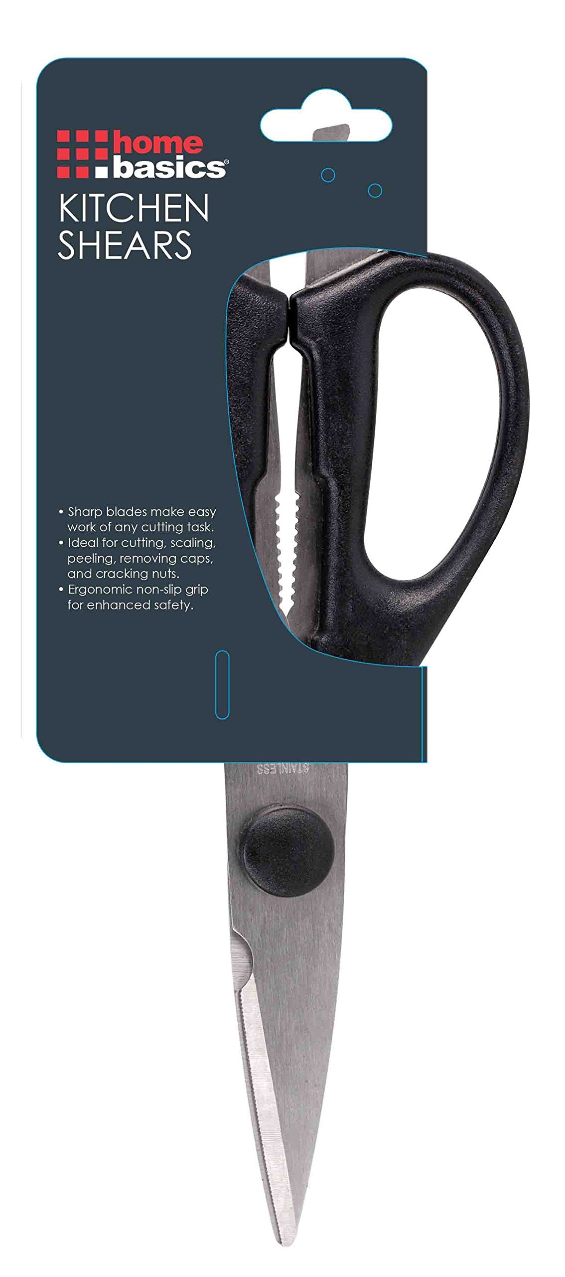 Home Basics Stainless Steel Vista Collection Kitchen Tools, Black - Like New