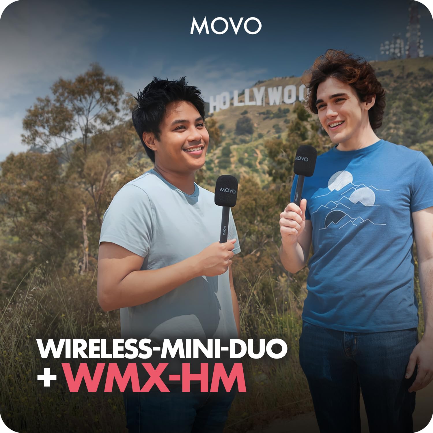 Movo Wireless-Mini-DUO+WMX-HMx2 Microphone System with 1-Year Warranty - Like New
