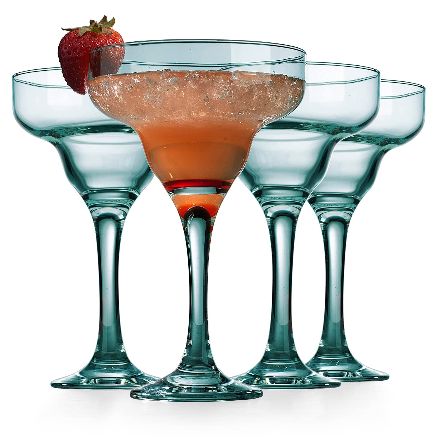Glaver's Basic Set Of 4 10 oz. Margarita Glasses for Cocktails, Water, Wine, Juice, Dessert, and Everyday Use , Dishwasher safe… - Like New