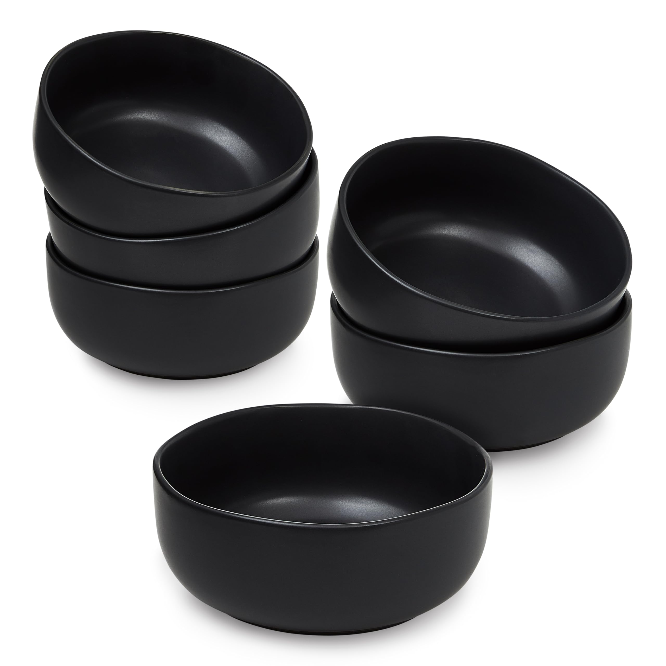 SHEFFIELD HOME Cereal Bowls - Set of 6, 28oz - Dishwasher and Microwave Safe - Stylish and Functional Breakfast Bowls for Everyday Use - Like New