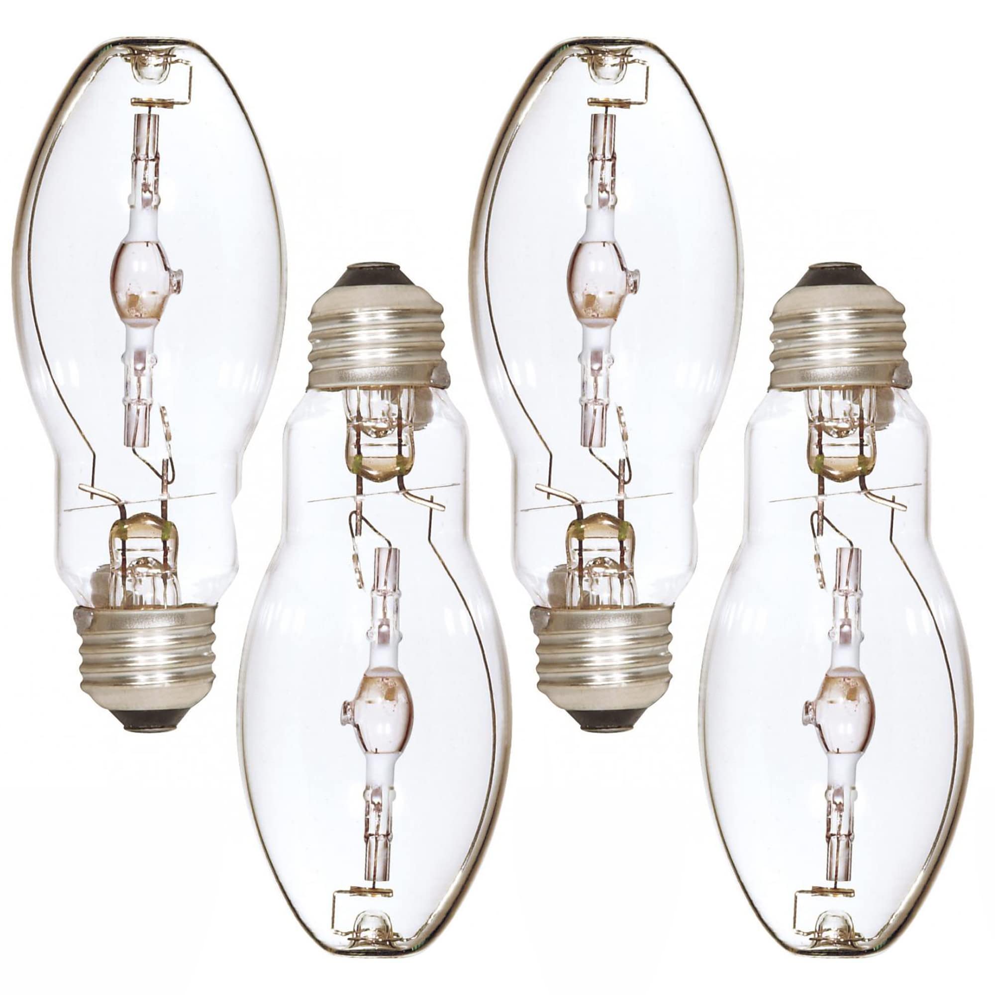 Ciata High Pressure Sodium Lights, High-Intensity Discharge Lamps, 100 Watts, 65 CRI, 4000K, 9500 Lumens, E26 Base, ED17 Shape, Metal Halide Lamps for Commercial and Retail Applications - 4 Pack  - Like New