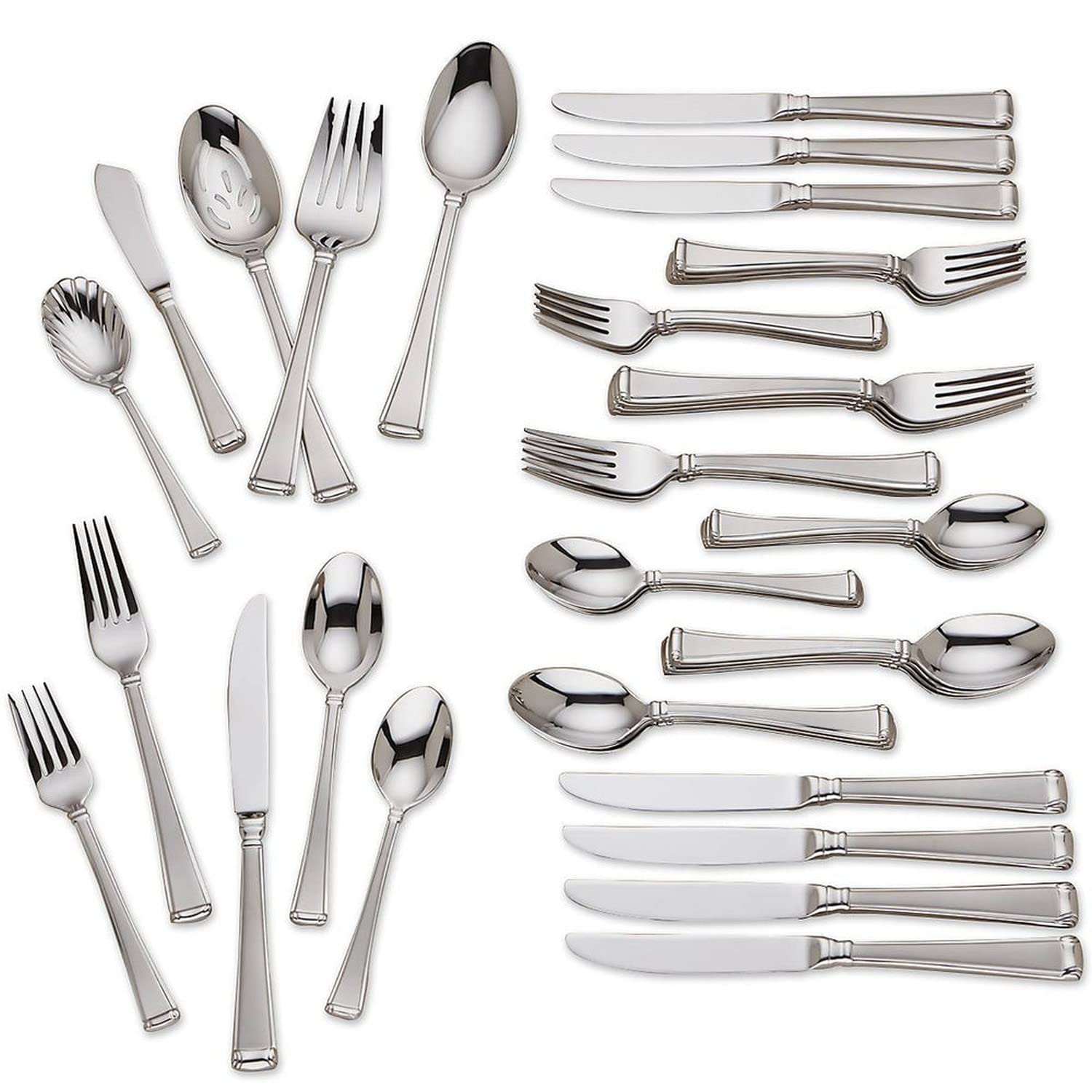 Gorham Column Frost 45 Pc Set Flatware - Acceptable