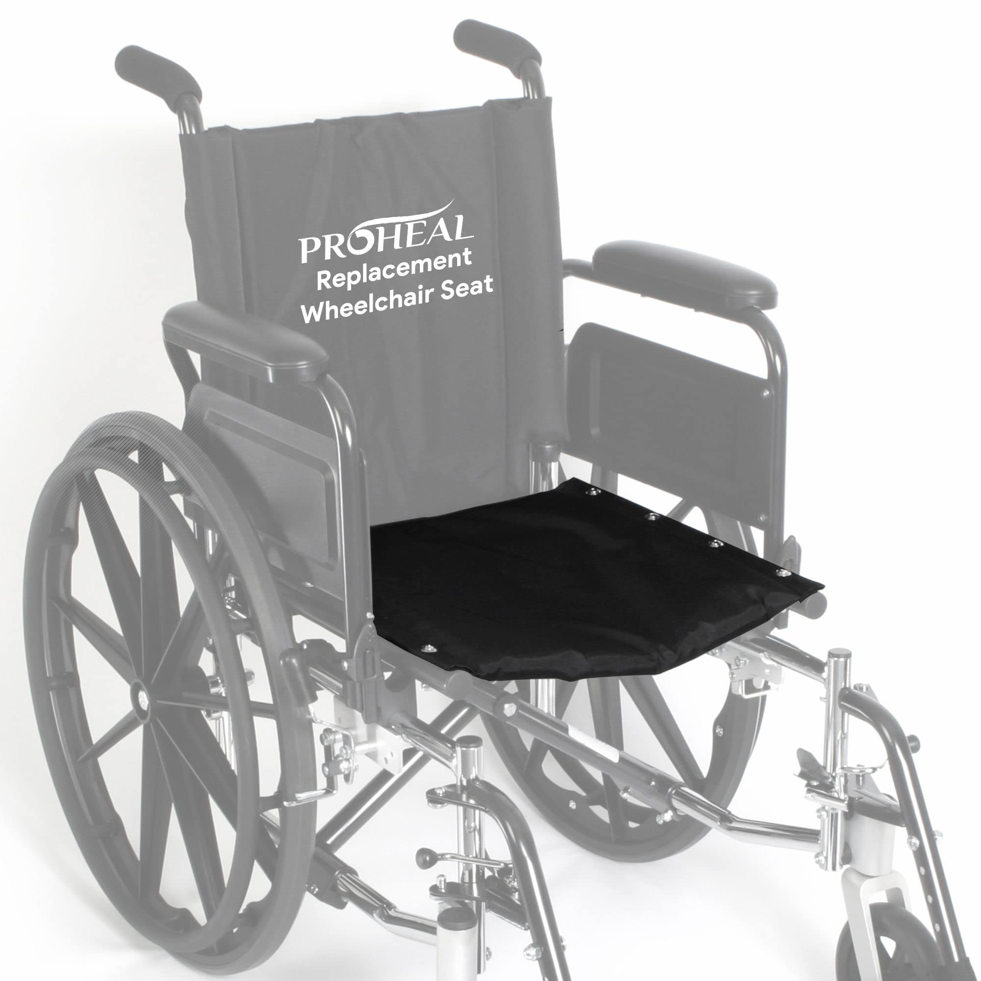 Vinyl Wheelchair Seat Replacement - Upholstery Wheelchair Seats Replacements for 16" Chair - Comfortable and Supportive Padded Seat for Wheelchair - K2 - Very Good