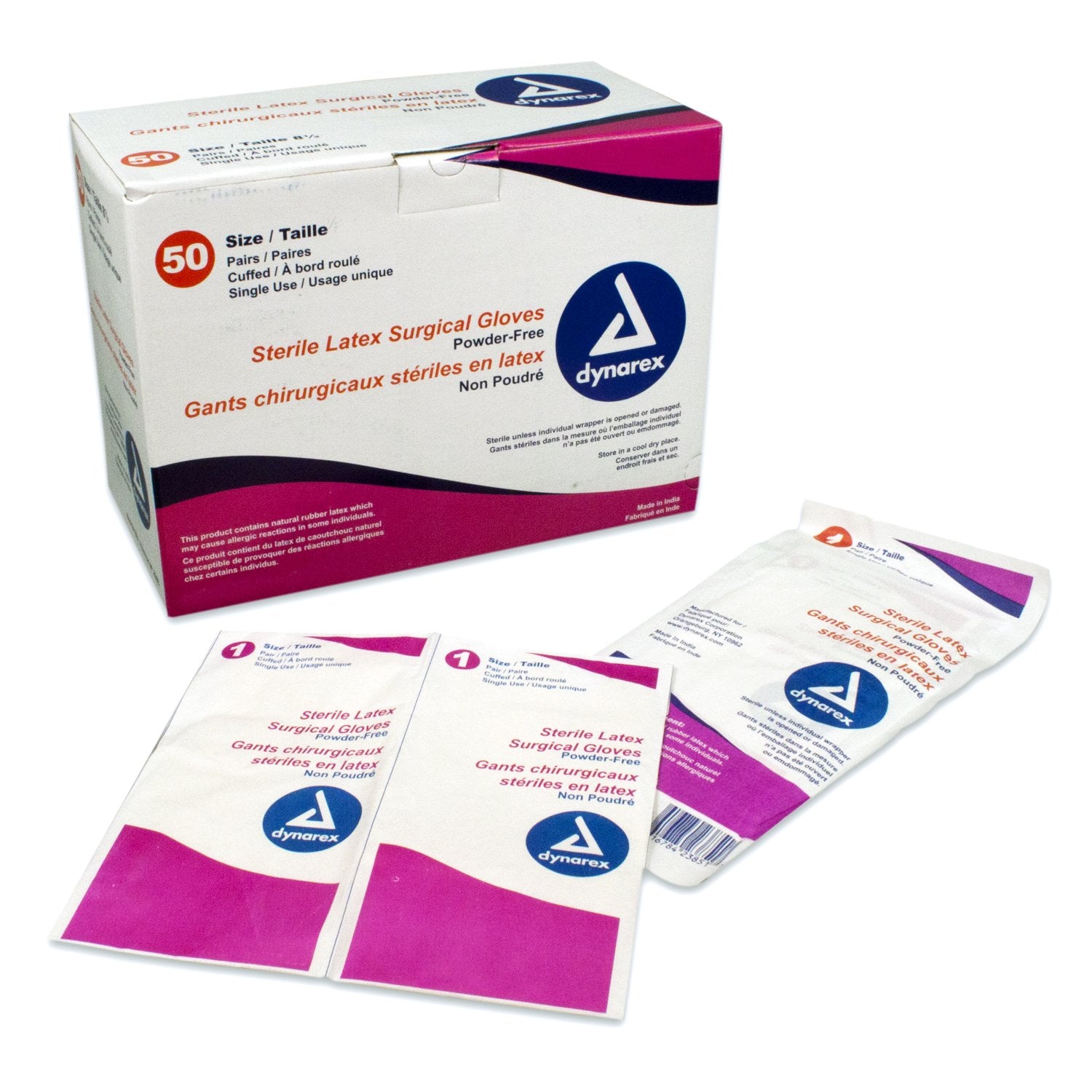 Surgeon's Latex Ster Gloves Powder-Free - 8 - 50/Box