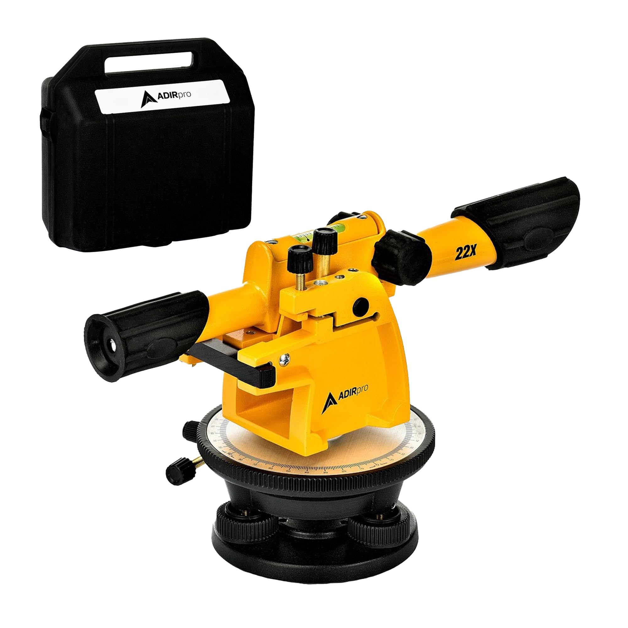 AdirPro Automatic Optical Level 22X - High Presicion Transit Level with Aircraft Grade Aluminum Telescope & Dust Protected Eyepeice - Premium Building Transit Level - Very Good