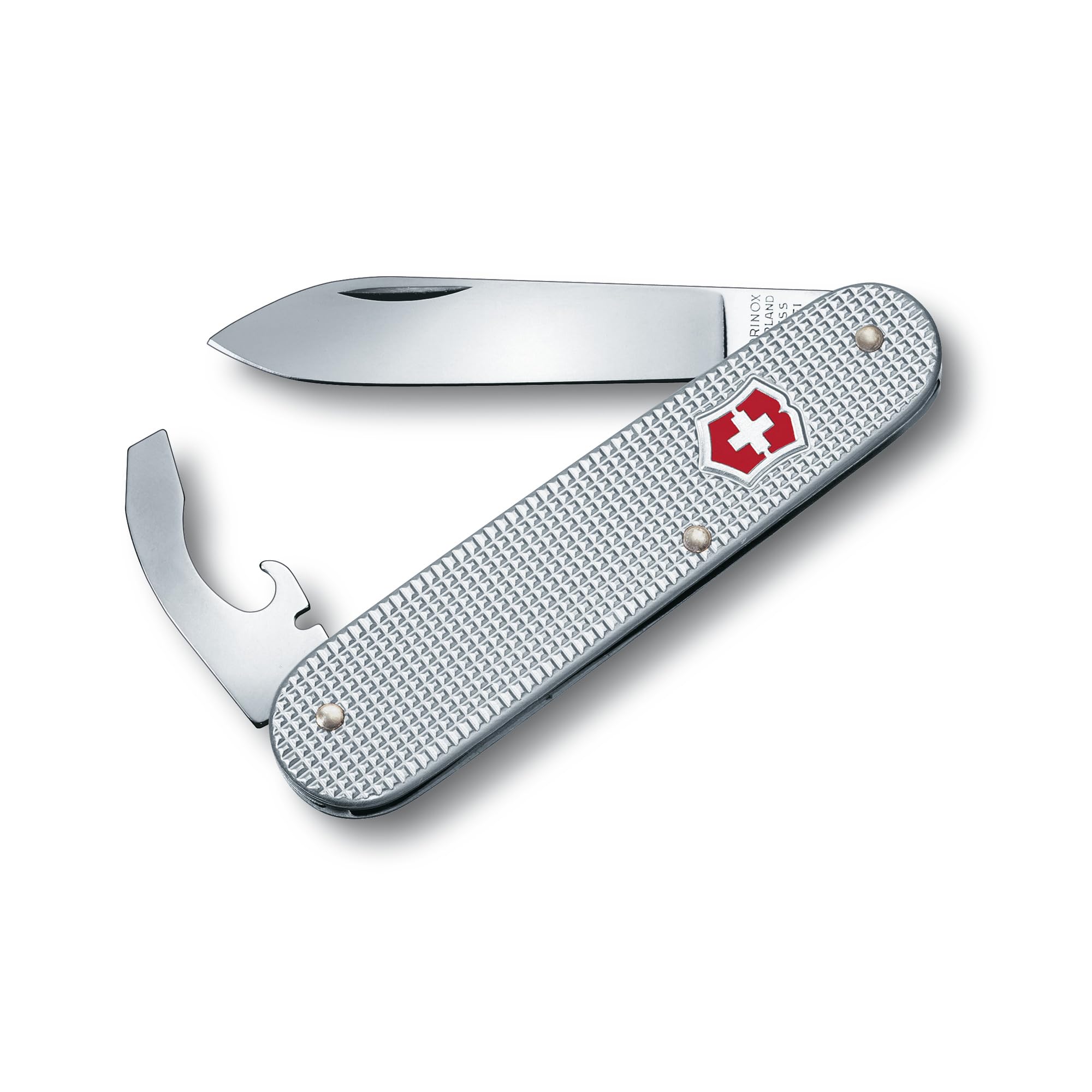Victorinox Bantam Alox Swiss Army Knife, 5 Function Swiss Made Pocket Knife with Large Blade, Screwdriver and Bottle Opener � Silver - Like New