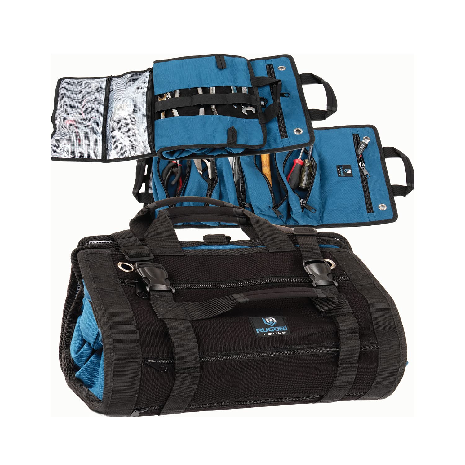 Rugged Tools Titan23-XL Tool Roll - Wrench Roll & Organizer - Canvas Tool Bag & Tool Pouch for Electrician, HVAC, Plumber, Carpenter or Auto Mechanic - Very Good