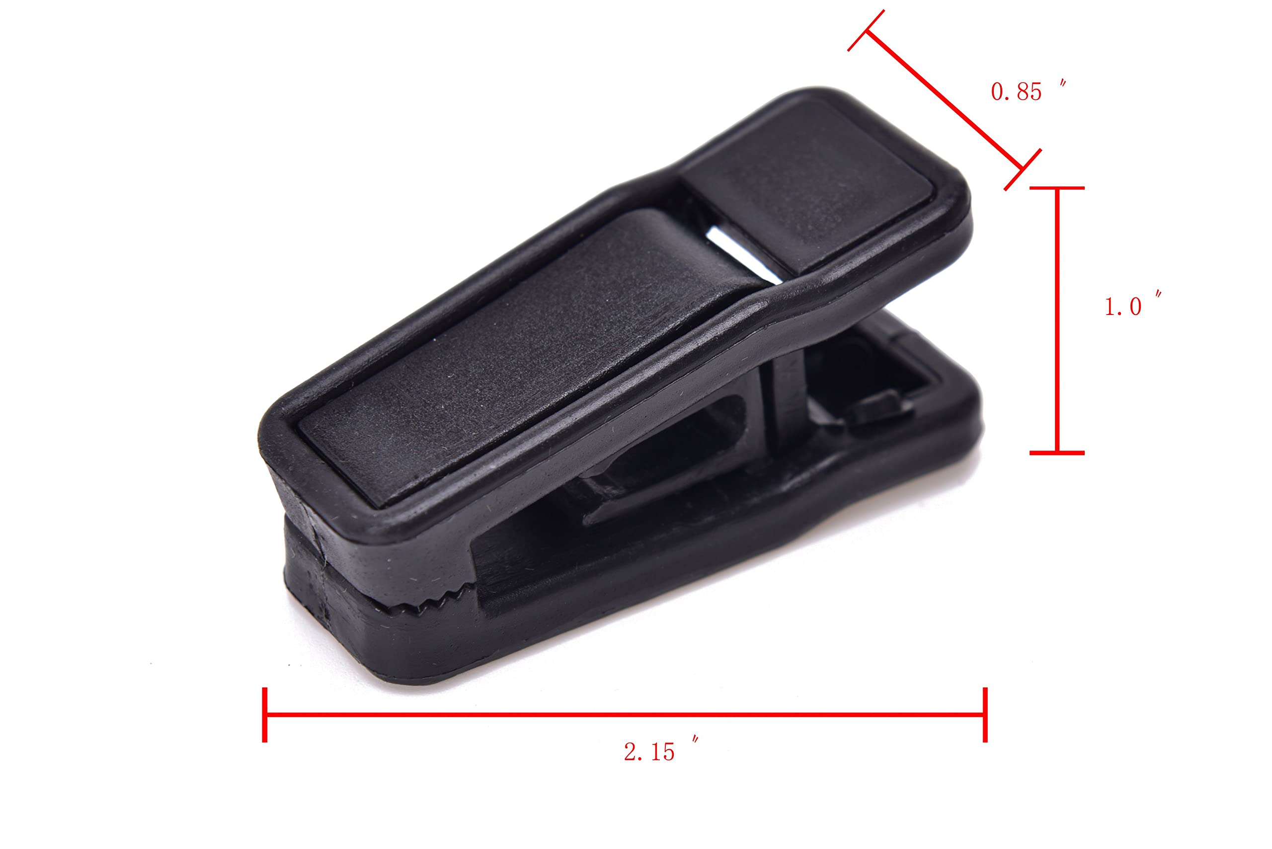 100 Quality Plastic Finger Clips for Hangers, Pants Hanger Clips, Strong Pinch Grip Clips for Use with Slim-line Clothes Hangers, Clips for Velvet or Non-Velvet Hangers - Acceptable