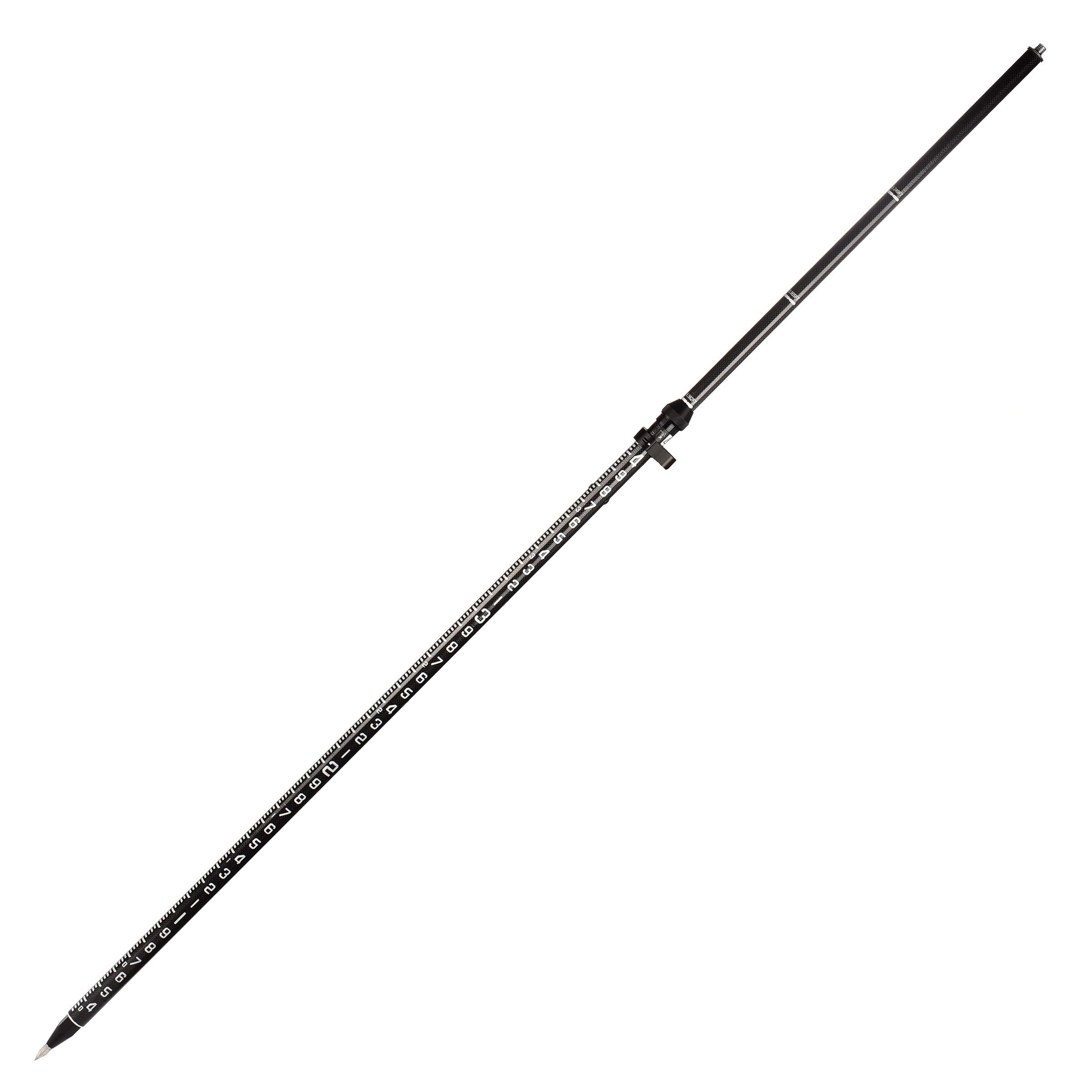 AdirPro 3-Position Snap-Lock Rover Rod � Carbon Fiber GPS Pole � 1 Piece Design with Outer GT Graduations for Land Surveying & Engineering - RTK GPS/GNSS Accessory - Like New