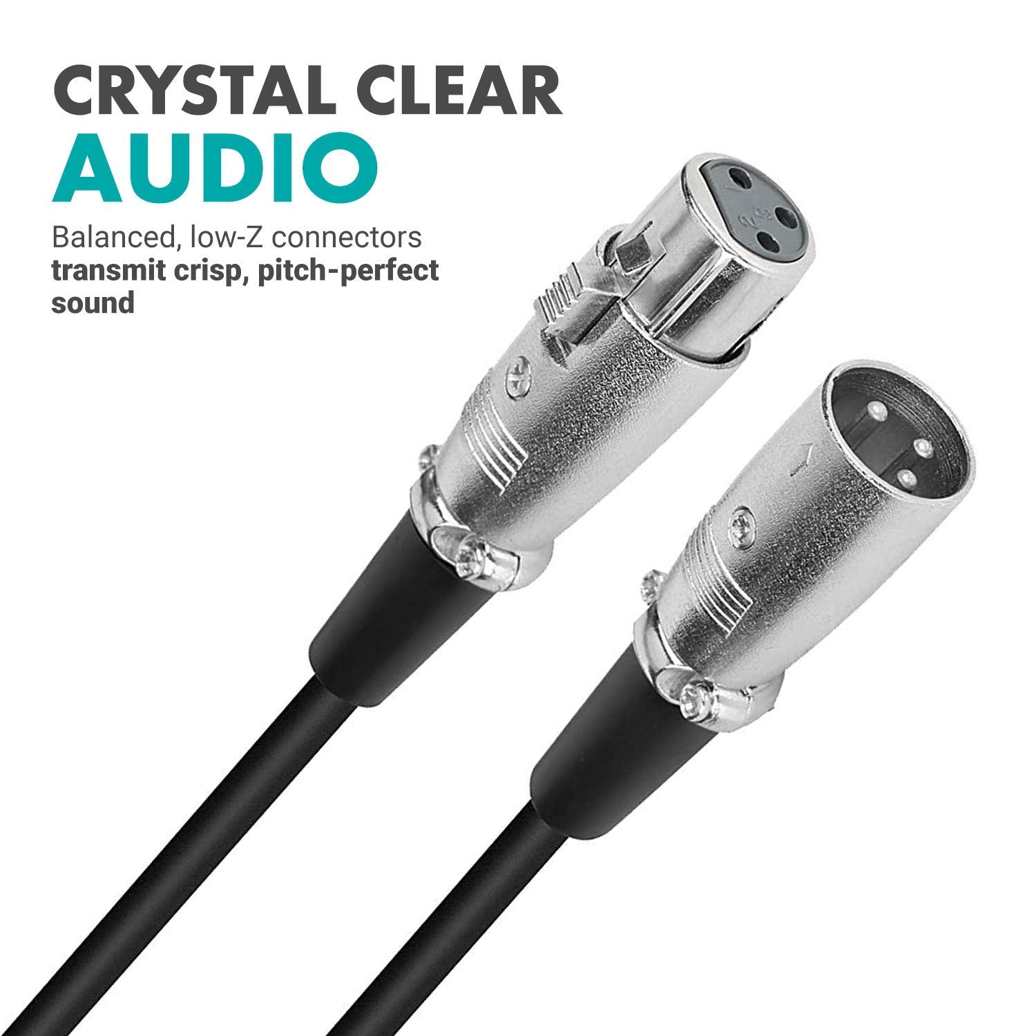 Movo Pro Series Balanced Male-to-Female XLR Microphone Cable - Like New