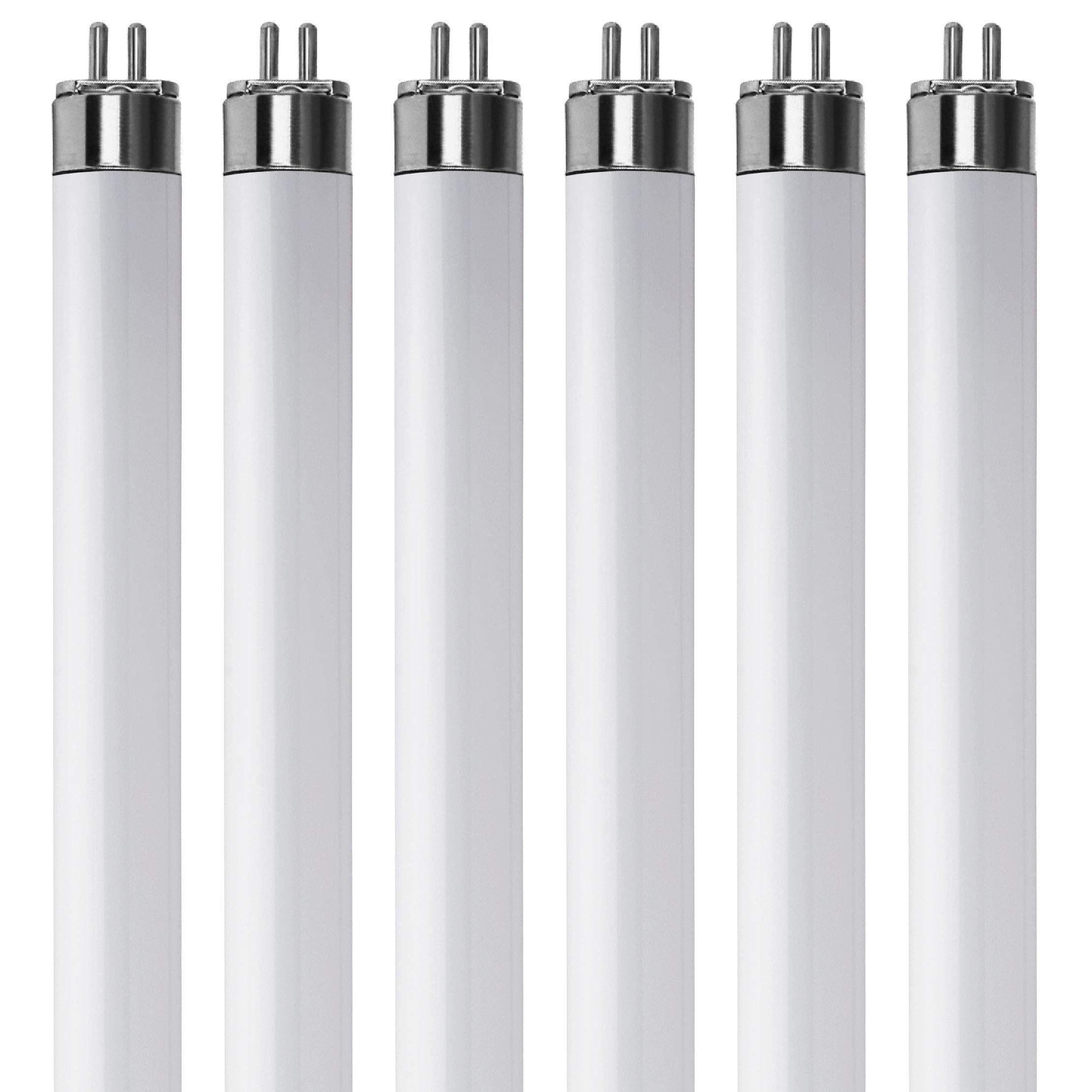 KOR (Pack of 6) F8T5- T5 Fluorescent - 8 Watt - 12" Super Long Life Light Bulbs - Like New