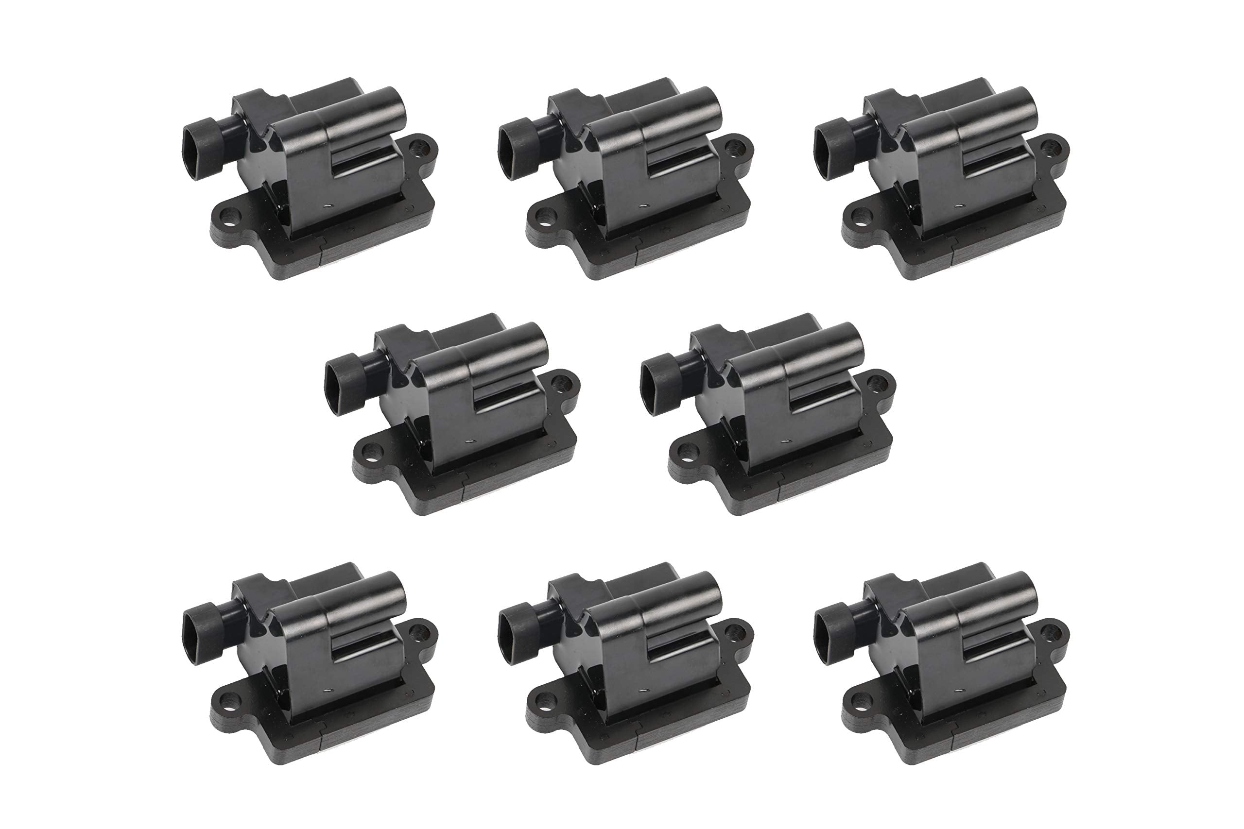 Ignition Coil Pack Set of 8 - Replaces 12558693, GN10298, C1208, D581 - Compatible with Cadillac, Chevy & GMC - Escalade, Silverado, Avalanche, Express 3500, Suburban, Tahoe, Sierra, Savana, Yukon - Very Good