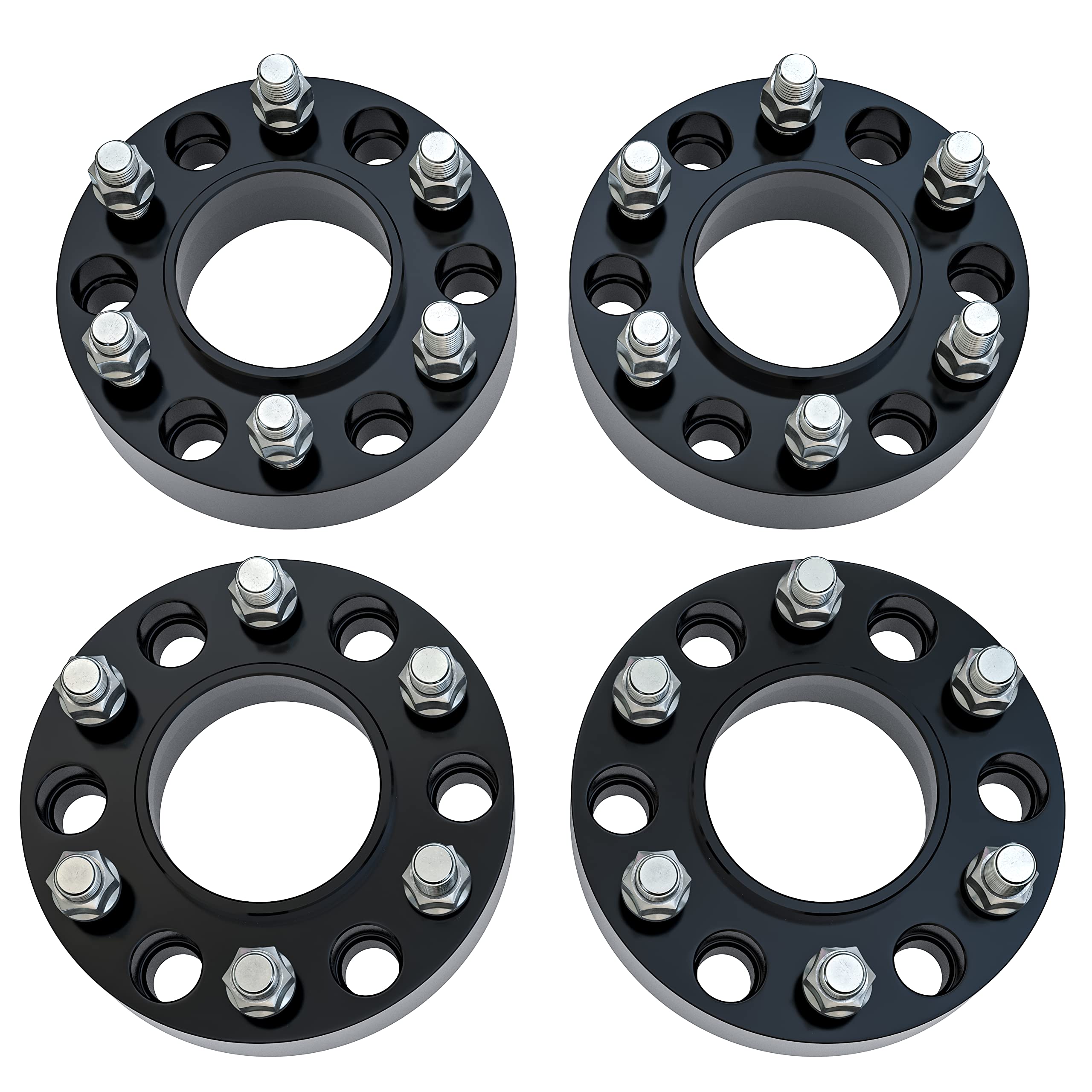 Wheel Spacers 1.5 Inch Set of 4-6 Lug 38mm Real Forged Hub Centric Adapter 6x139.7mm - Compatible with Cadillac, Chevy, GMC - 1995-2022 - Silverado, Sierra, Avalanche, Yukon - 6x5.5 Wheel Spacers - Very Good
