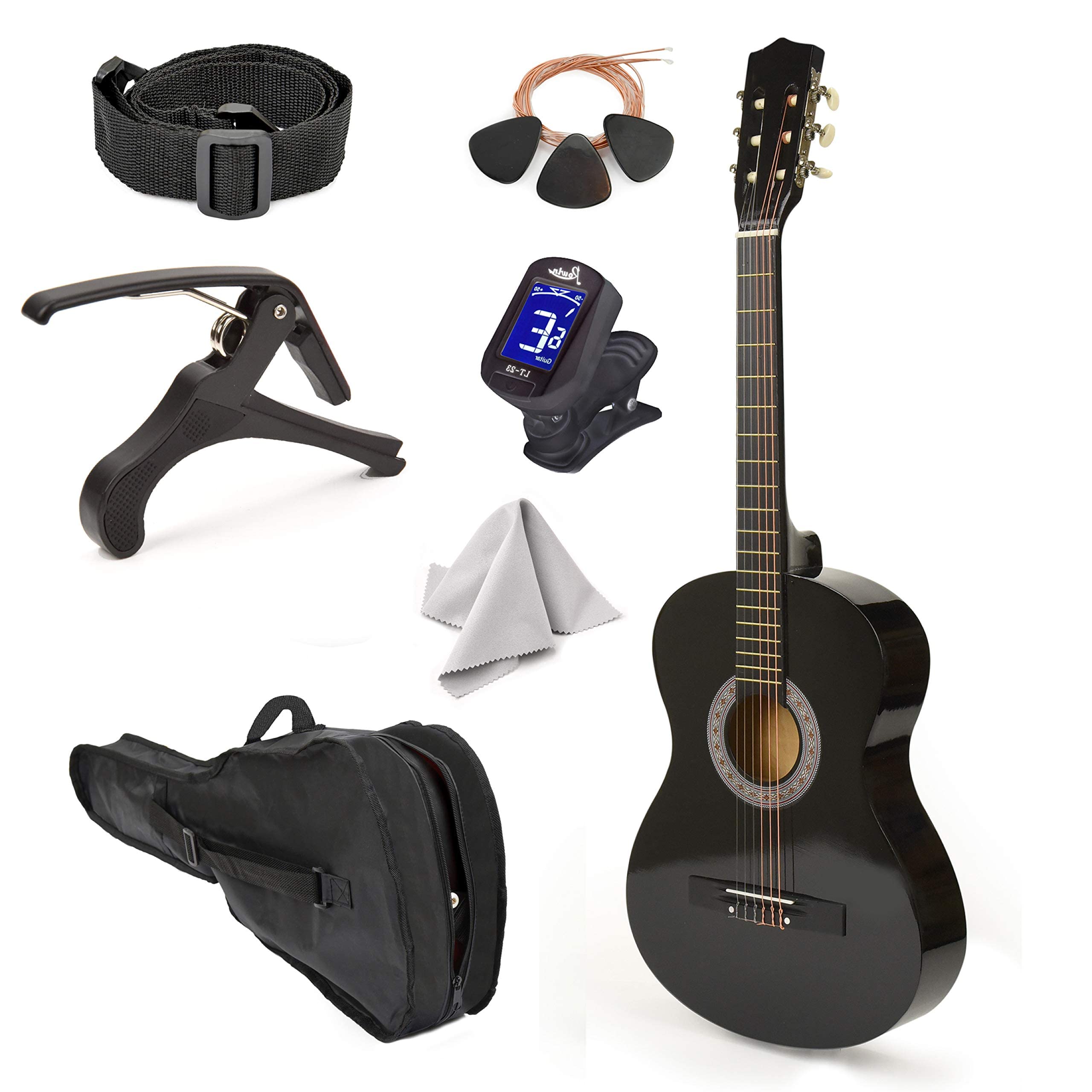 Wood Guitar with Case and Accessories for Kids/Girls/Boys/Beginners - Good