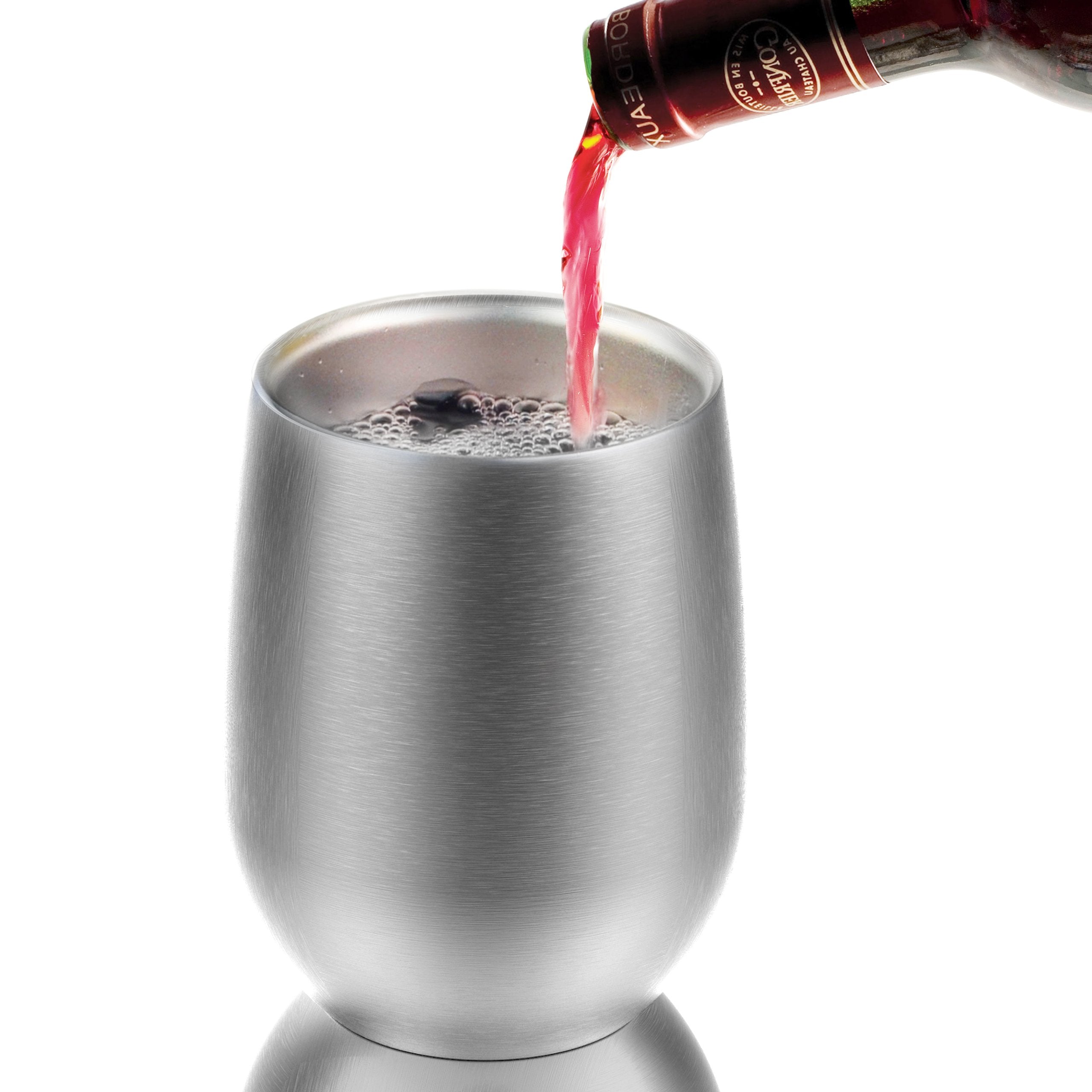 Asobu Imperial Wine Insulated Cup, Silver - Very Good