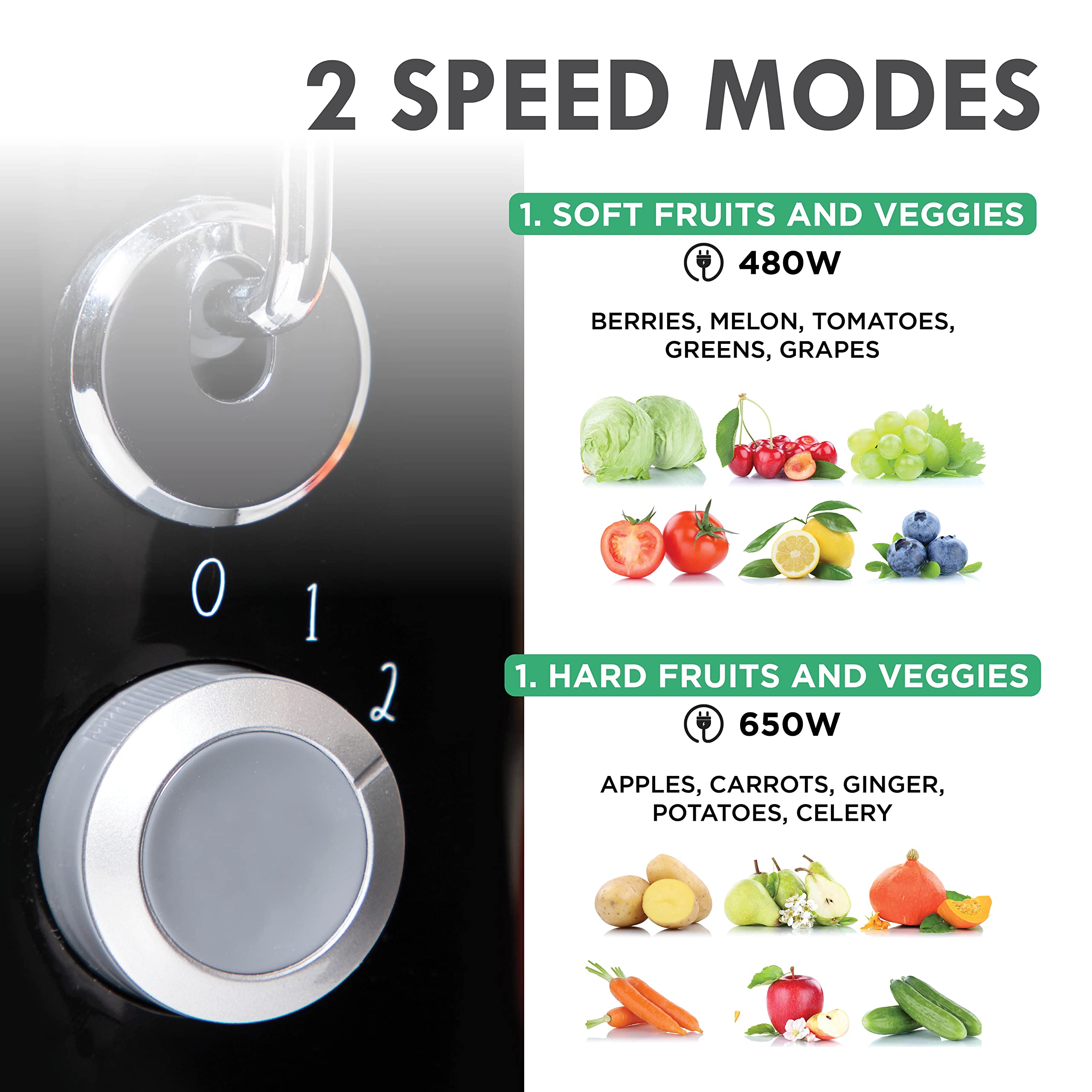 Rae Dunn Juicer Machine - 3" Wide Mouth Juicer for Whole Fruits and Vegetables, Easy to Clean, 1L Capacity Juice Collector, BPA Free, 650 Peak Watt Powerful Juice Extractor - Like New