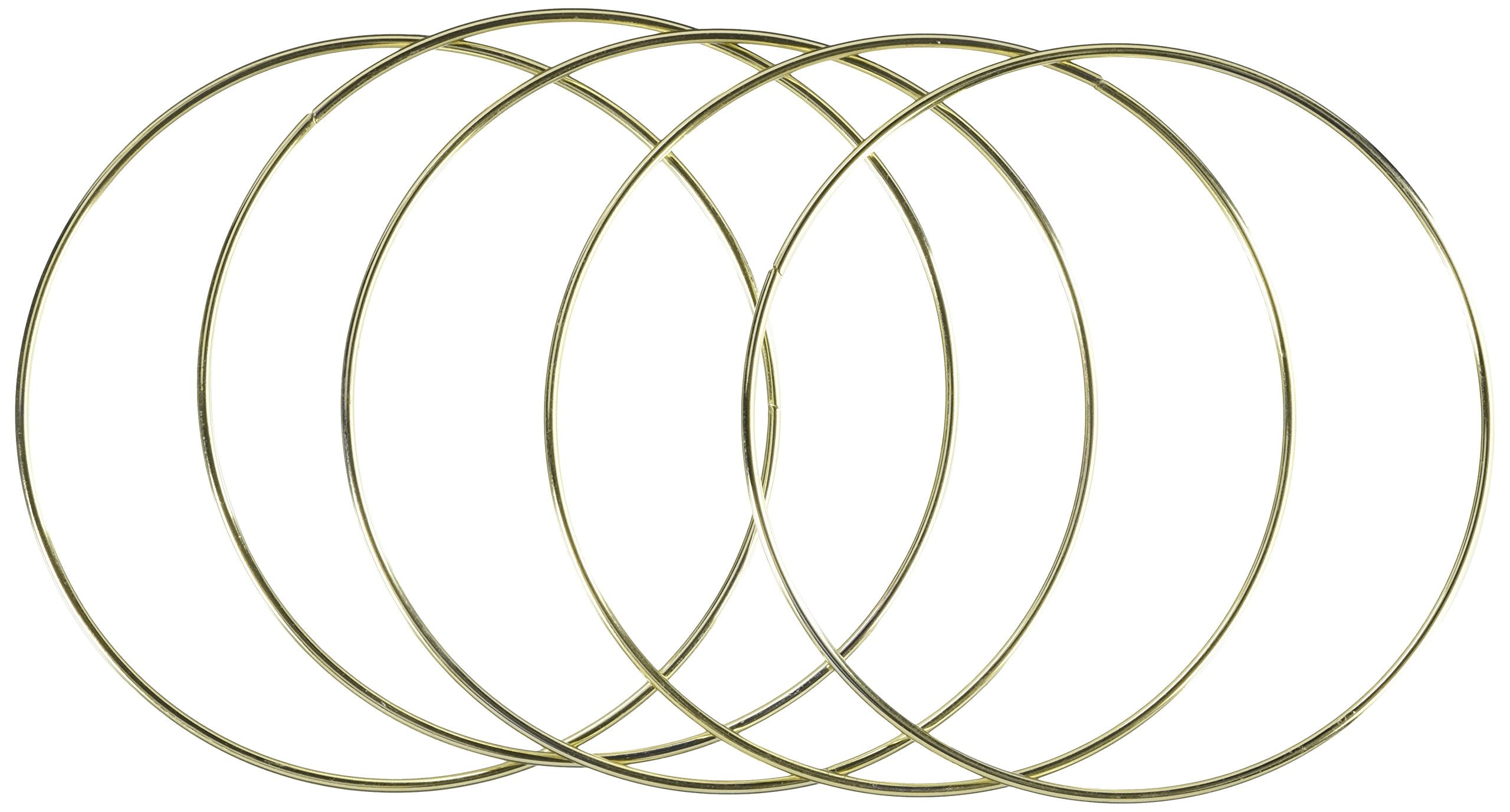 Darice Metal Ring Gold 14 inches (6-Pack) 17162 - Like New