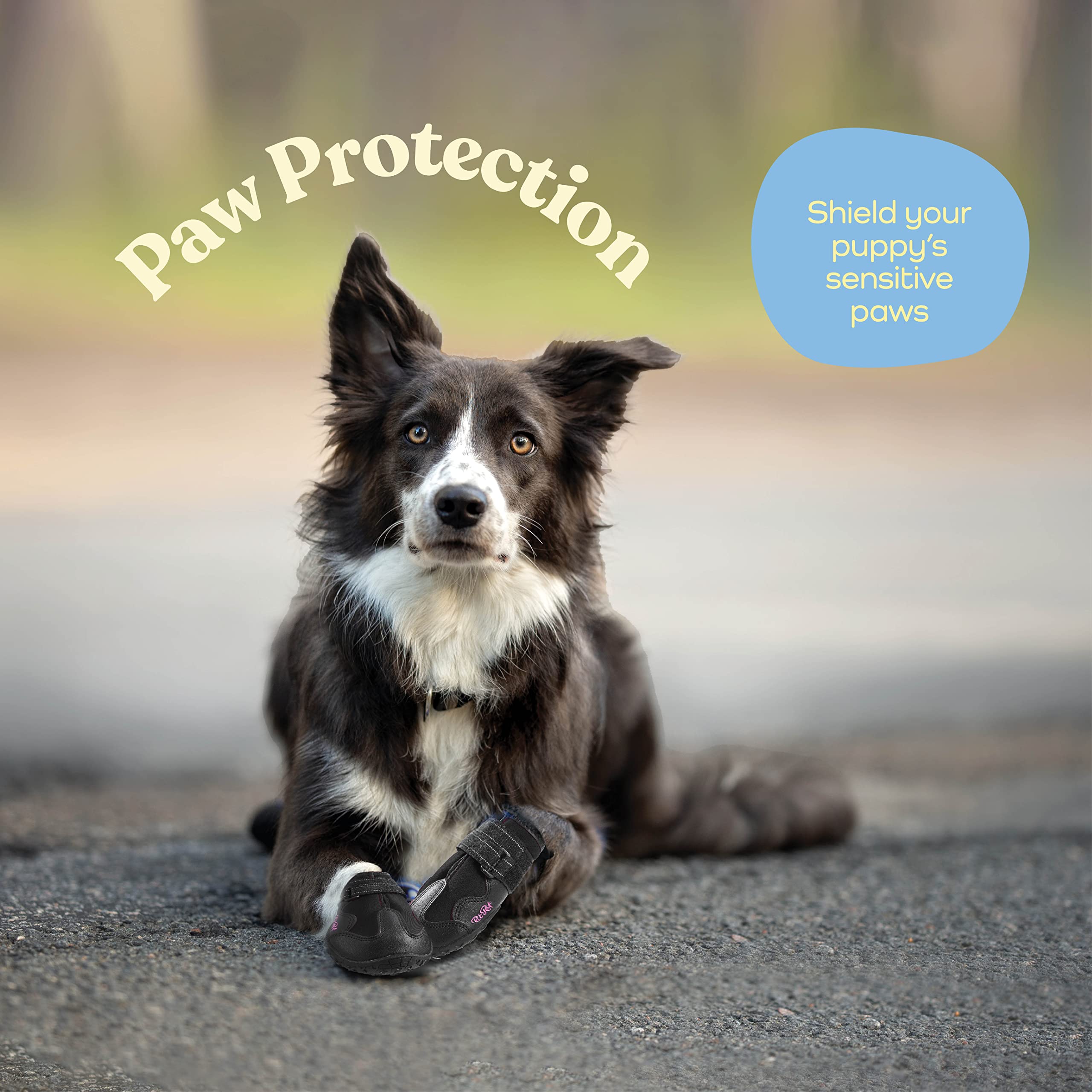 Waterproof Dog Shoes - Stylish Designed Shoes for Dogs - Dog Boots with Non-Slip Rubber Bottom Protects Paw from Hot or Cold Pavement, Dog Booties with Reflective Straps for Dogs Safety, Puppy Shoes.  - Like New