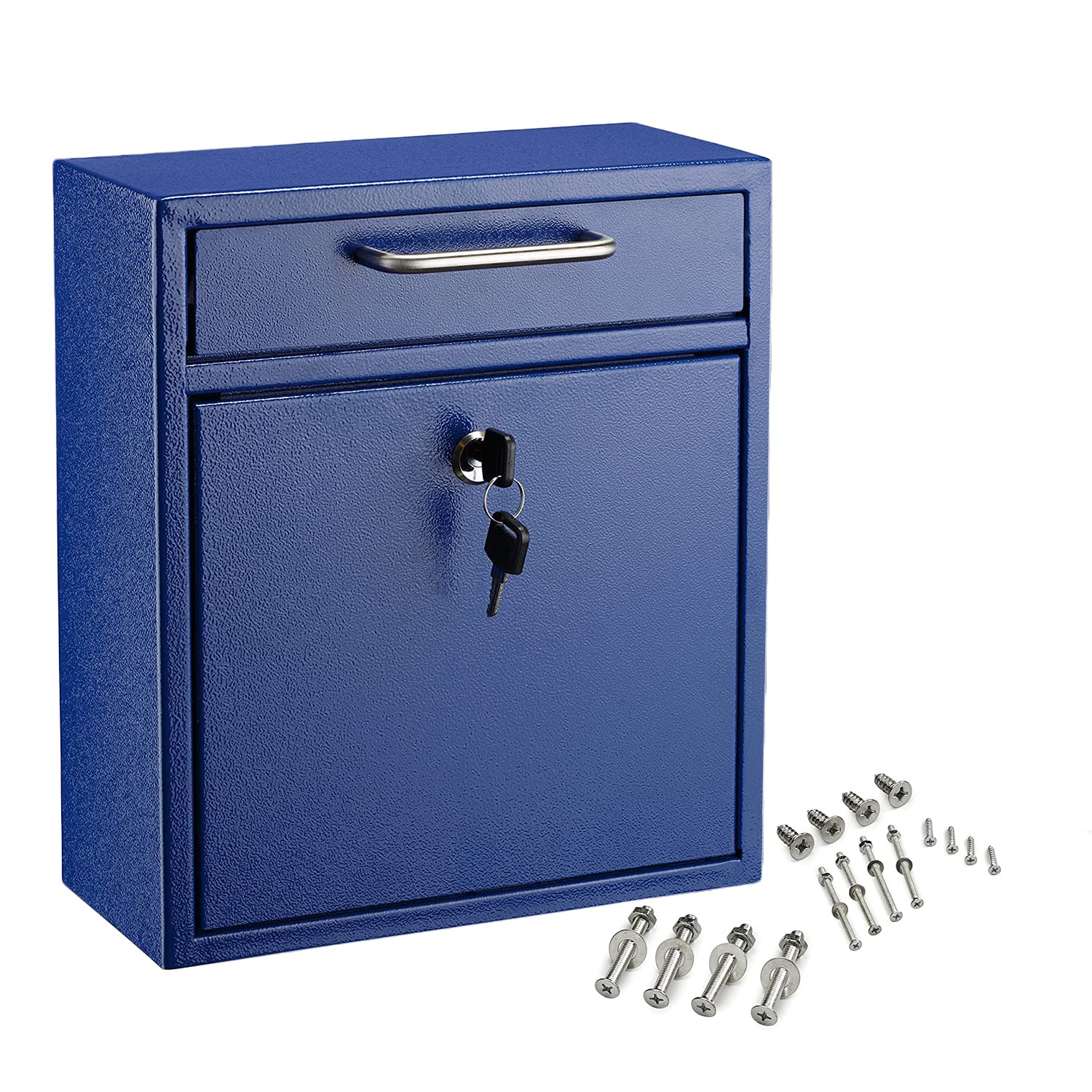 Adir Mailboxes for Outside with Lock- Outdoor Hanging Mailbox, Cash Drop Box, Key Drop Off Box with Lock - Wall Mounted Residential Mailbox with Locks for Checks, Keys, Cash and More  - Like New