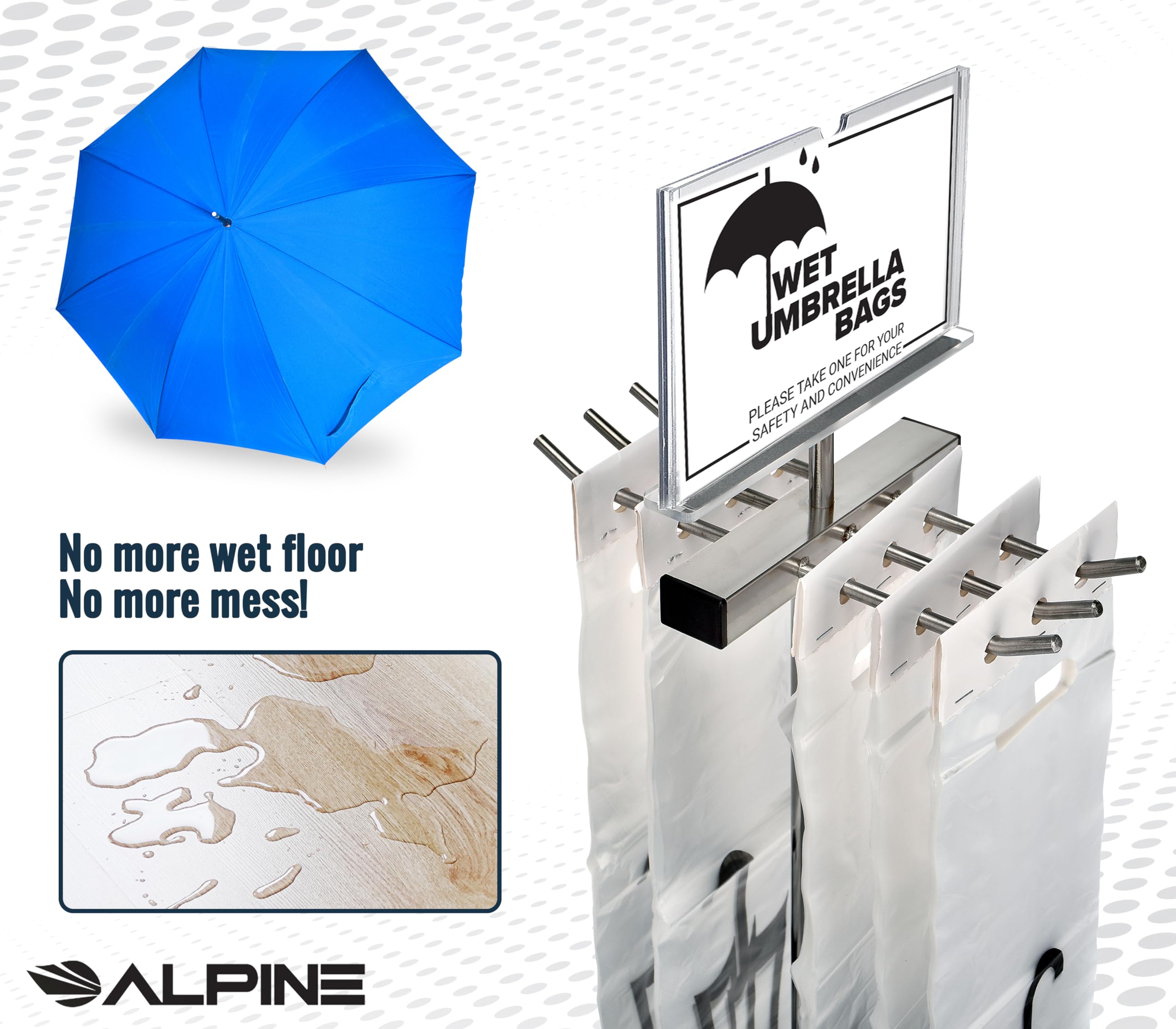 Alpine Industries Wet Umbrella Bag and Stand Variation - Like New