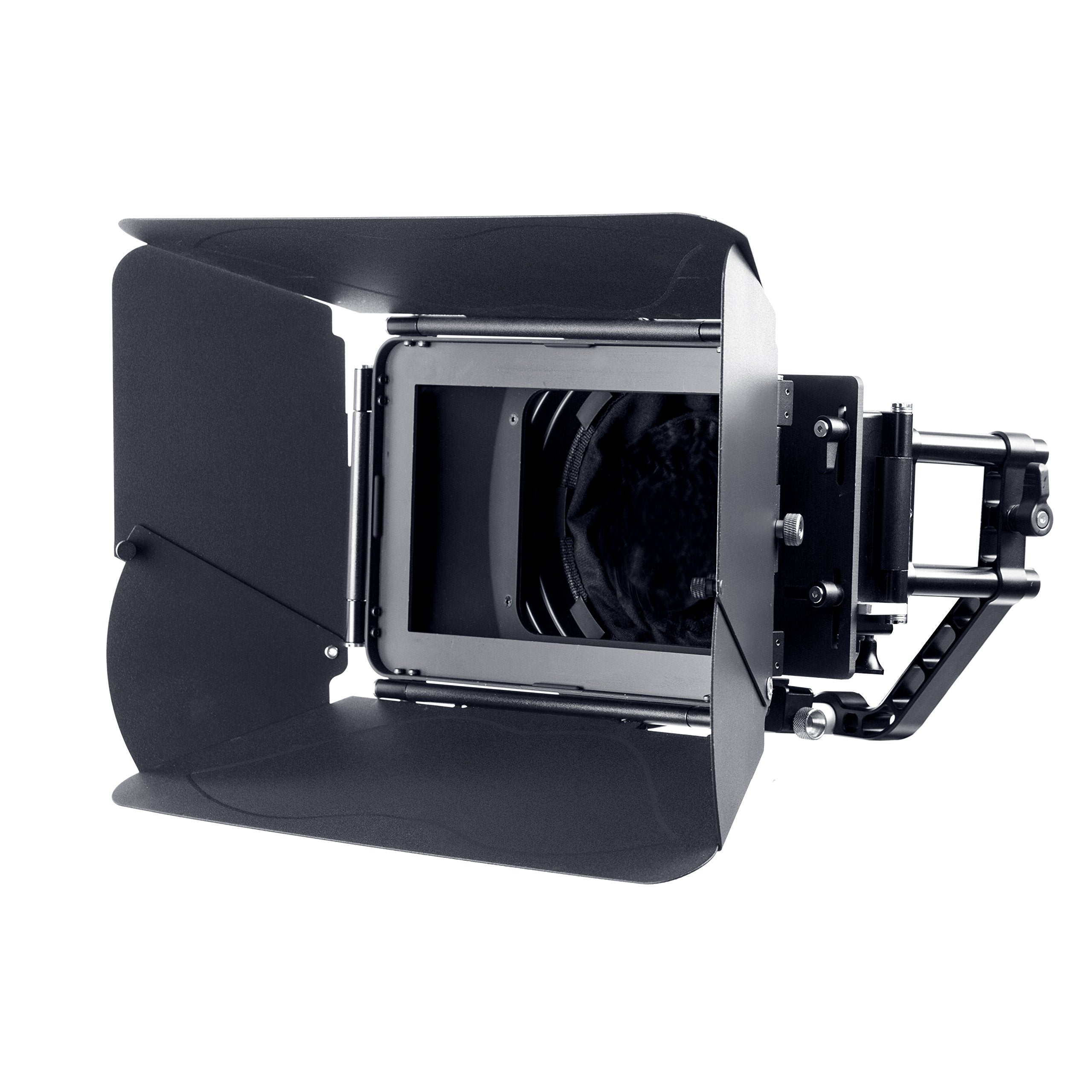 Movo/Sevenoak Professional Matte Box with Swing-Away Arm, French Flags, Side Wings and Universal Anti-Reflection Donut (for 15mm Rod System) - Like New