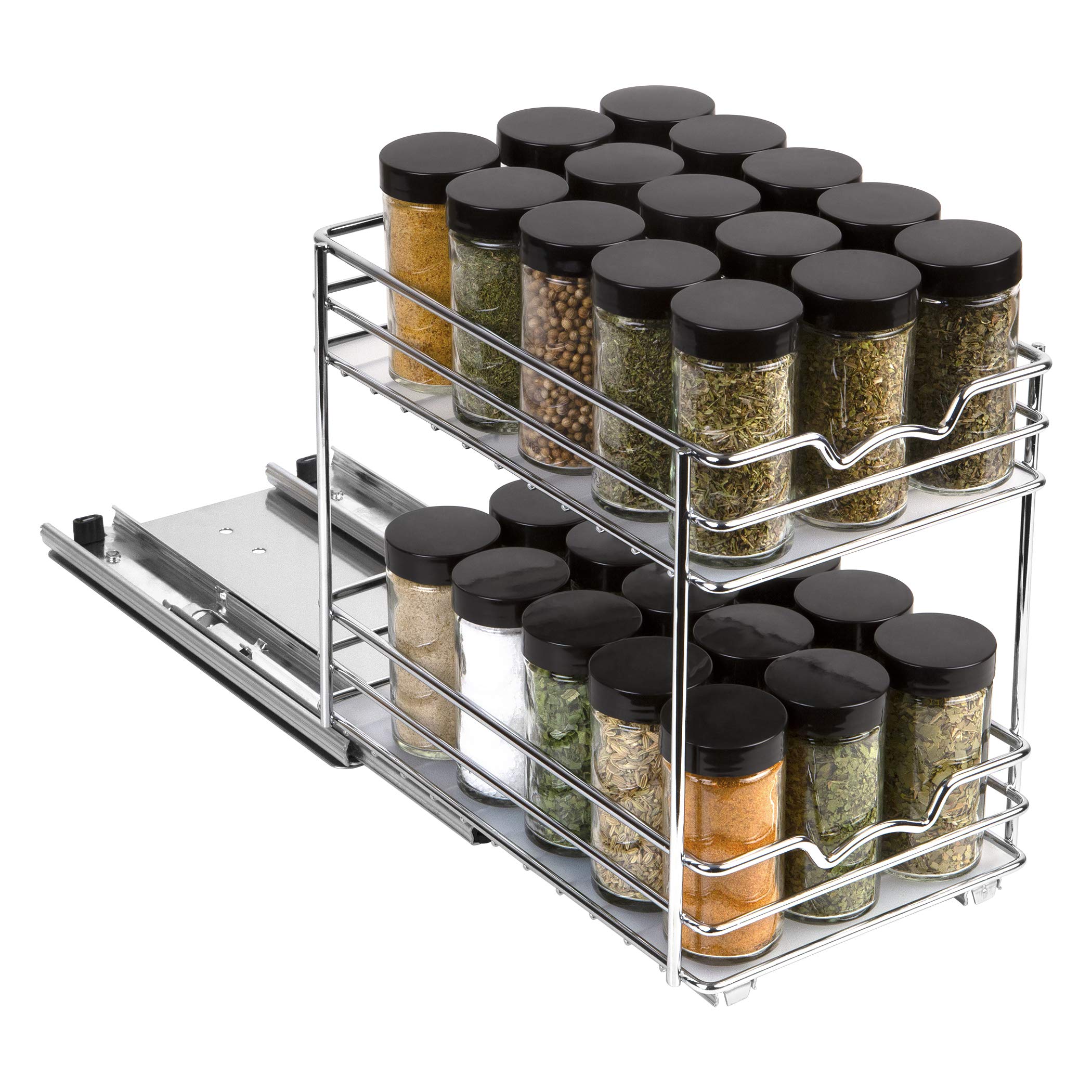 HOLDN� STORAGE Spice Rack Organizer for Cabinet, Heavy Duty - Pull Out Spice Rack 5 Year Warranty- 6" Wx10-3/8 Dx8-7/8 H Requires a 6.9� cabinet opening - Like New