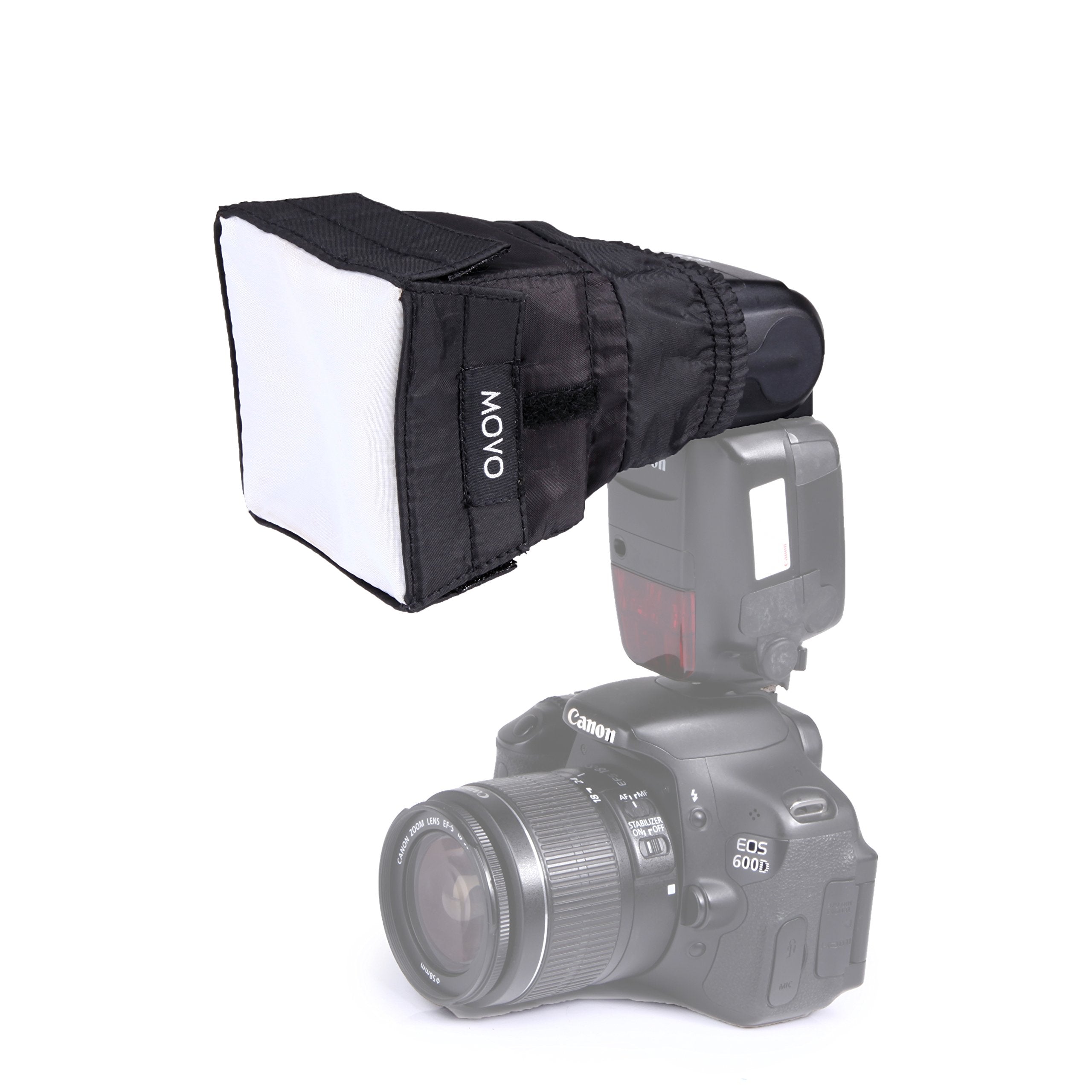 Movo Photo SB6 Universal Cloth Softbox Flash Diffuser with Elastic Mounting for External Camera Flashes (Size: Mini) - Like New