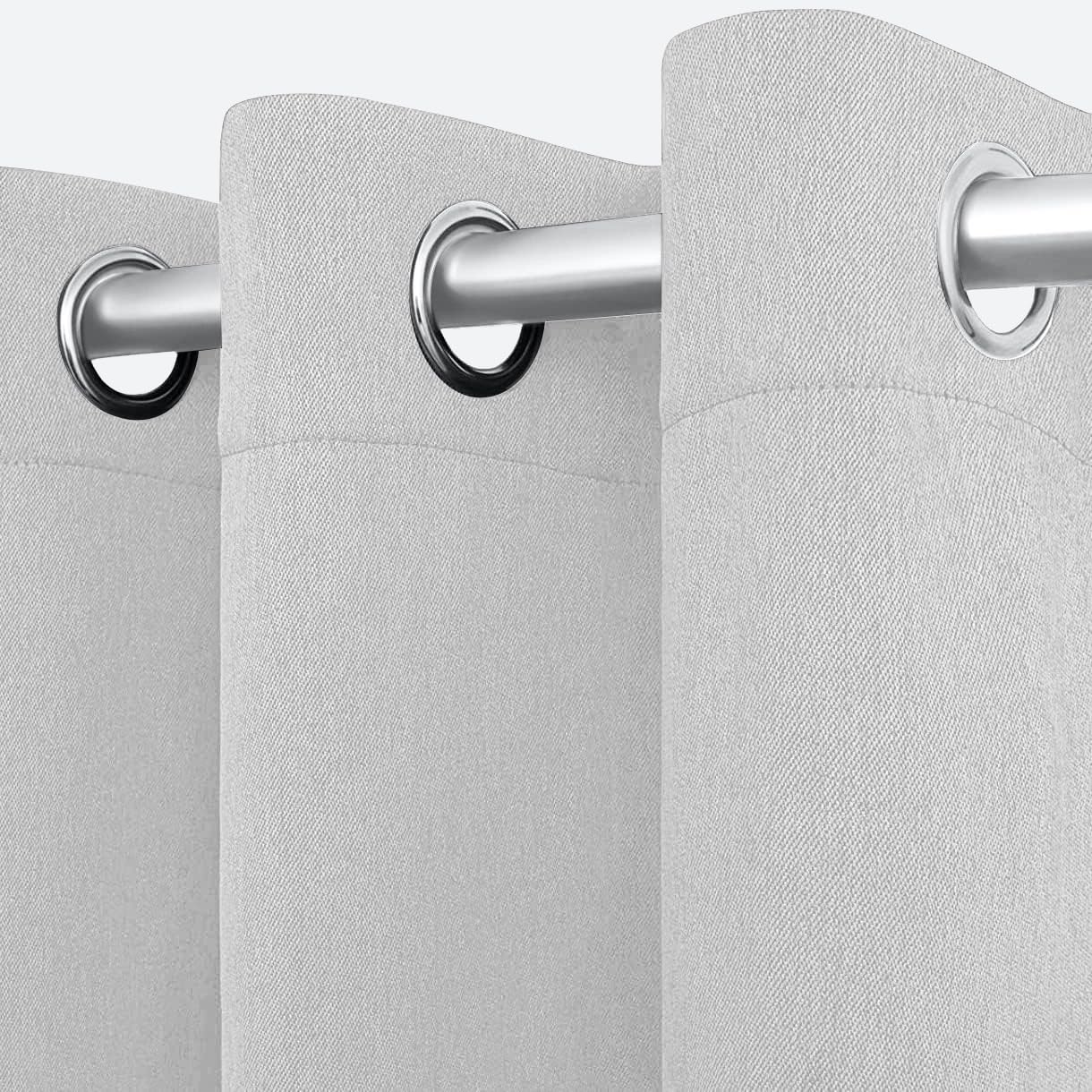 White Classic Blackout Curtains - Very Good