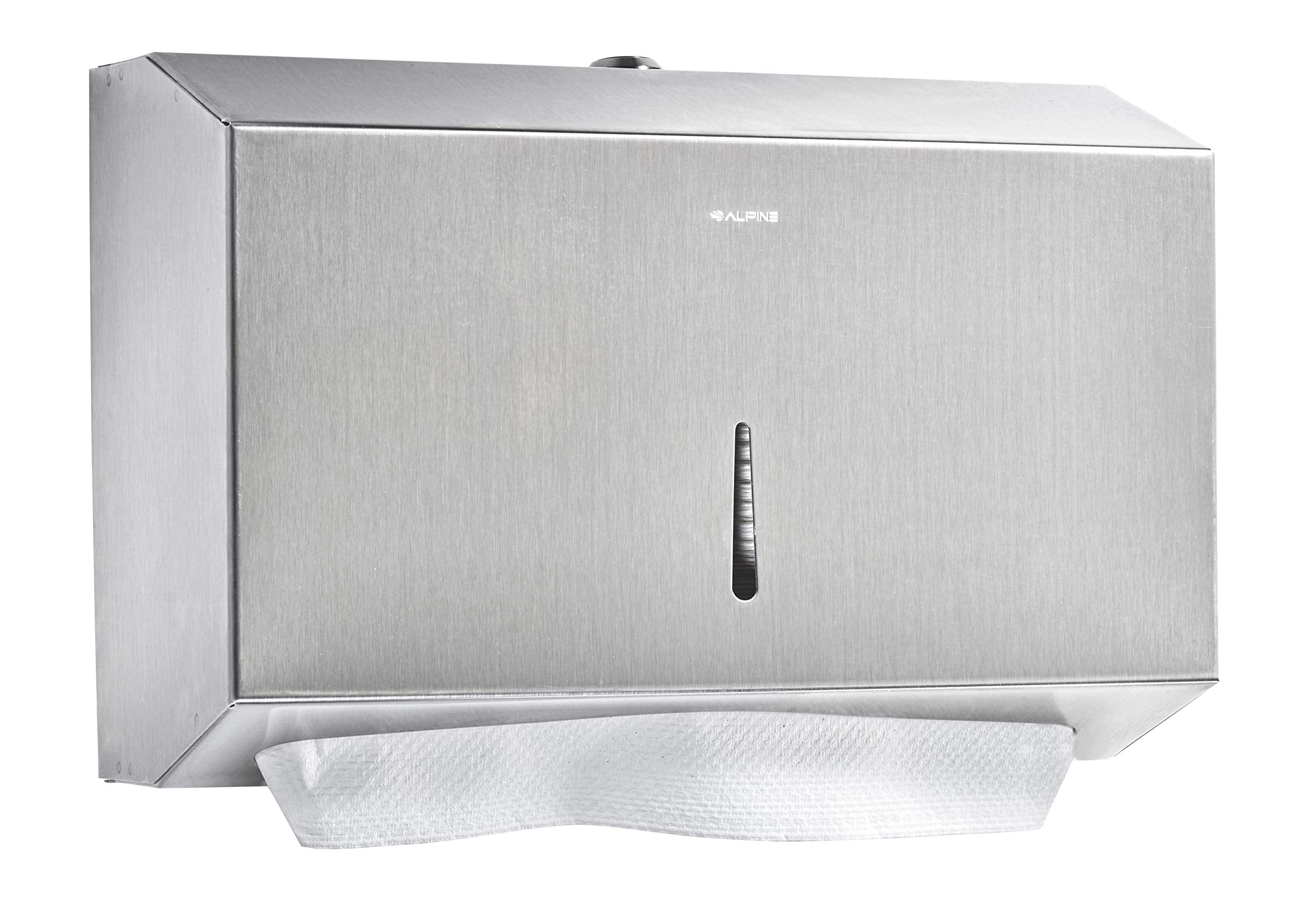 Alpine Industries Paper Towel Dispenser, 200 C Folds/ 275 Multi-Fold, natural - Like New