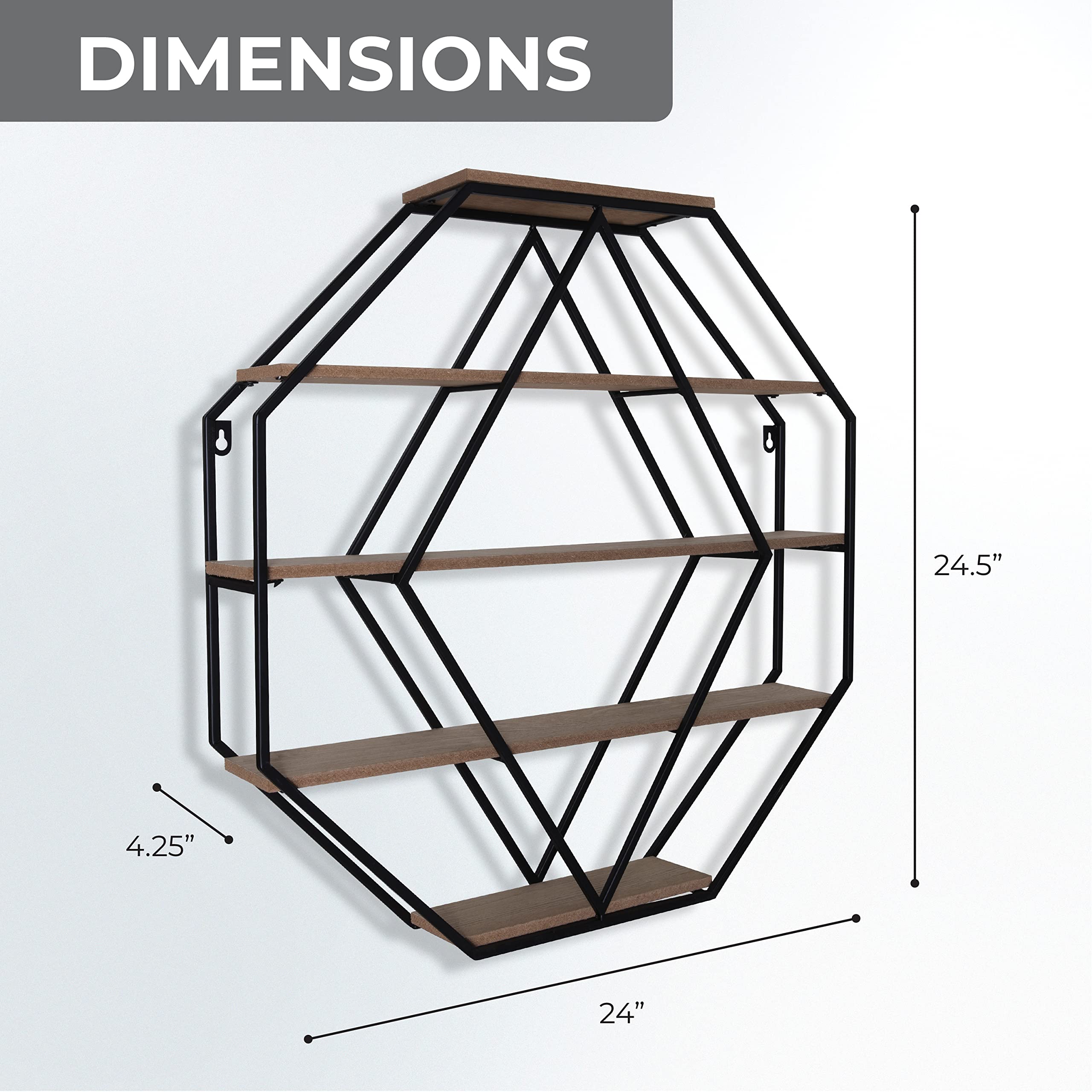 Sheffield Home Decorative Floating Shelf - Like New