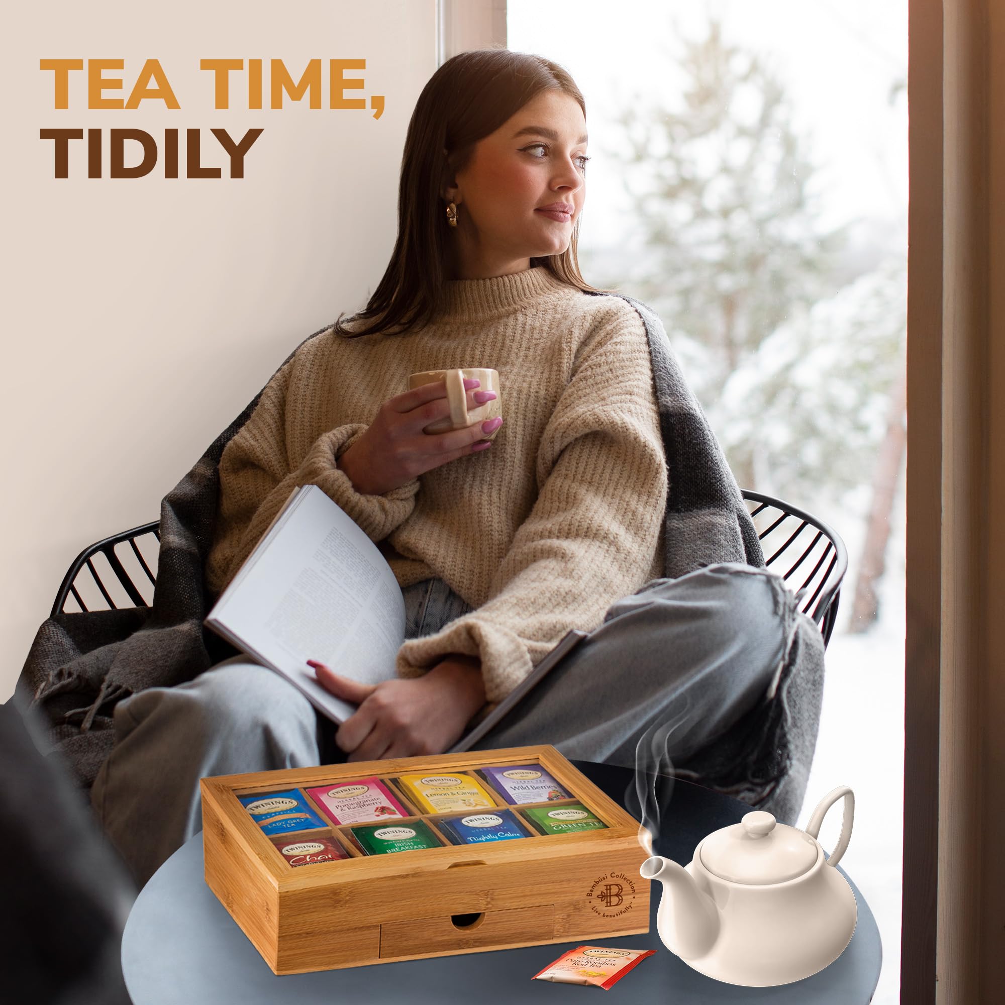 tea storage box - Like New