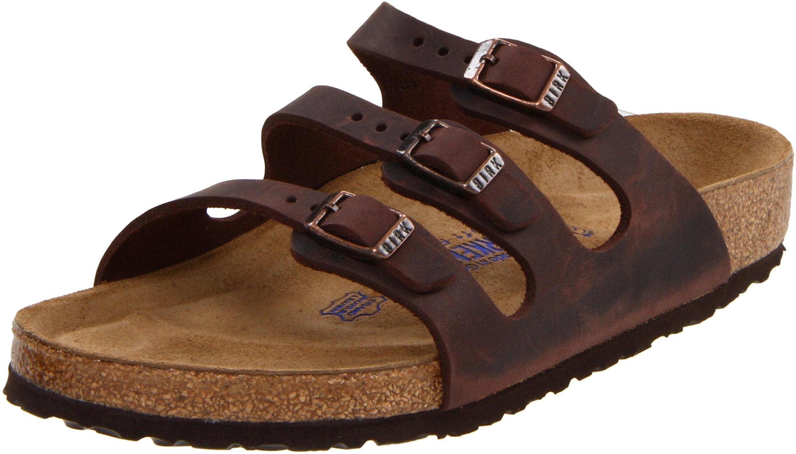 Birkenstock Women's Florida Soft Footbed Sandal, Habana Waxy Leather, 41 M EU/ 10-10.5 M US