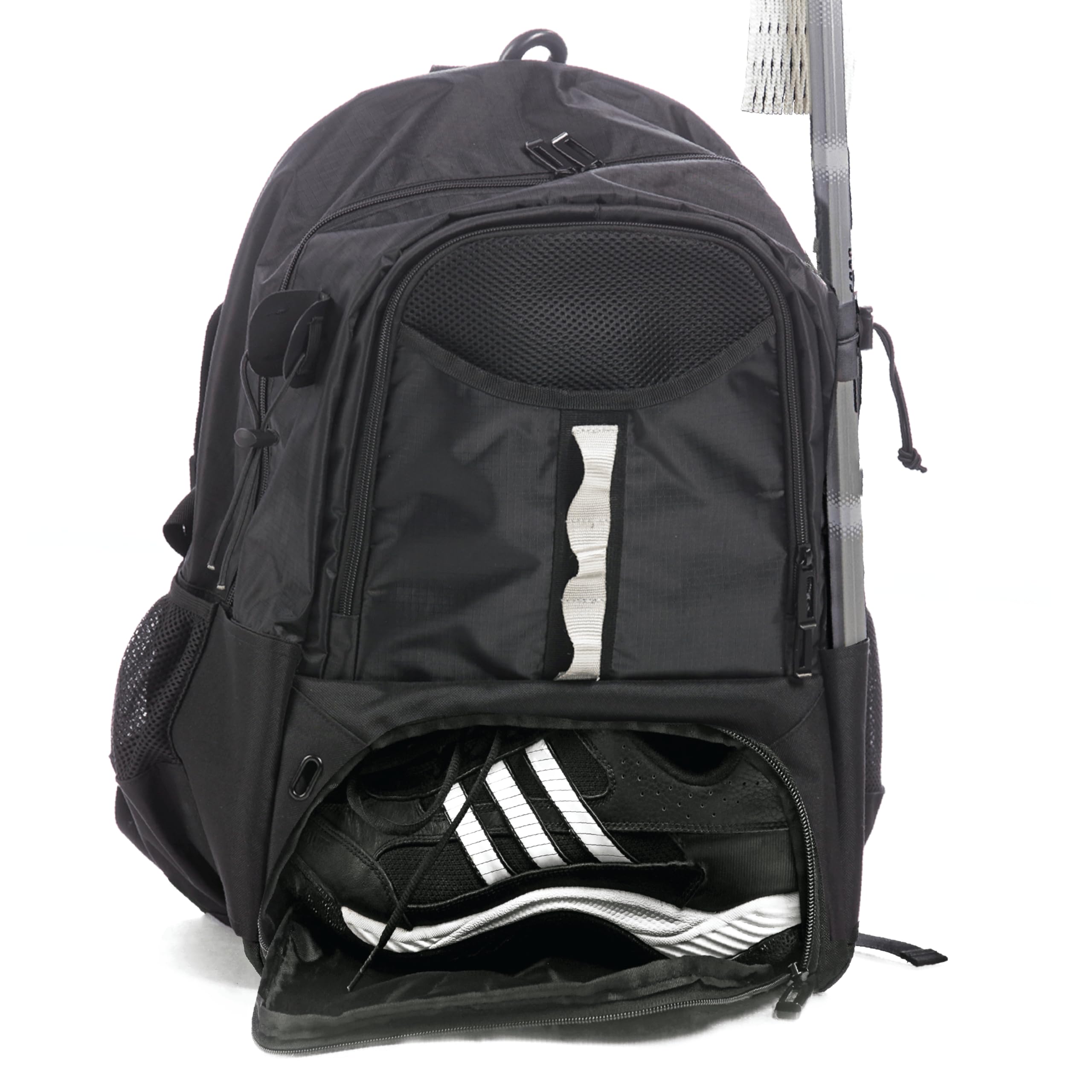 Athletico Turf Lacrosse Bag - Extra Large Lacrosse Backpack - Holds All Lacrosse or Field Hockey Equipment - Two Stick Holders and Separate Cleats Compartment - Acceptable