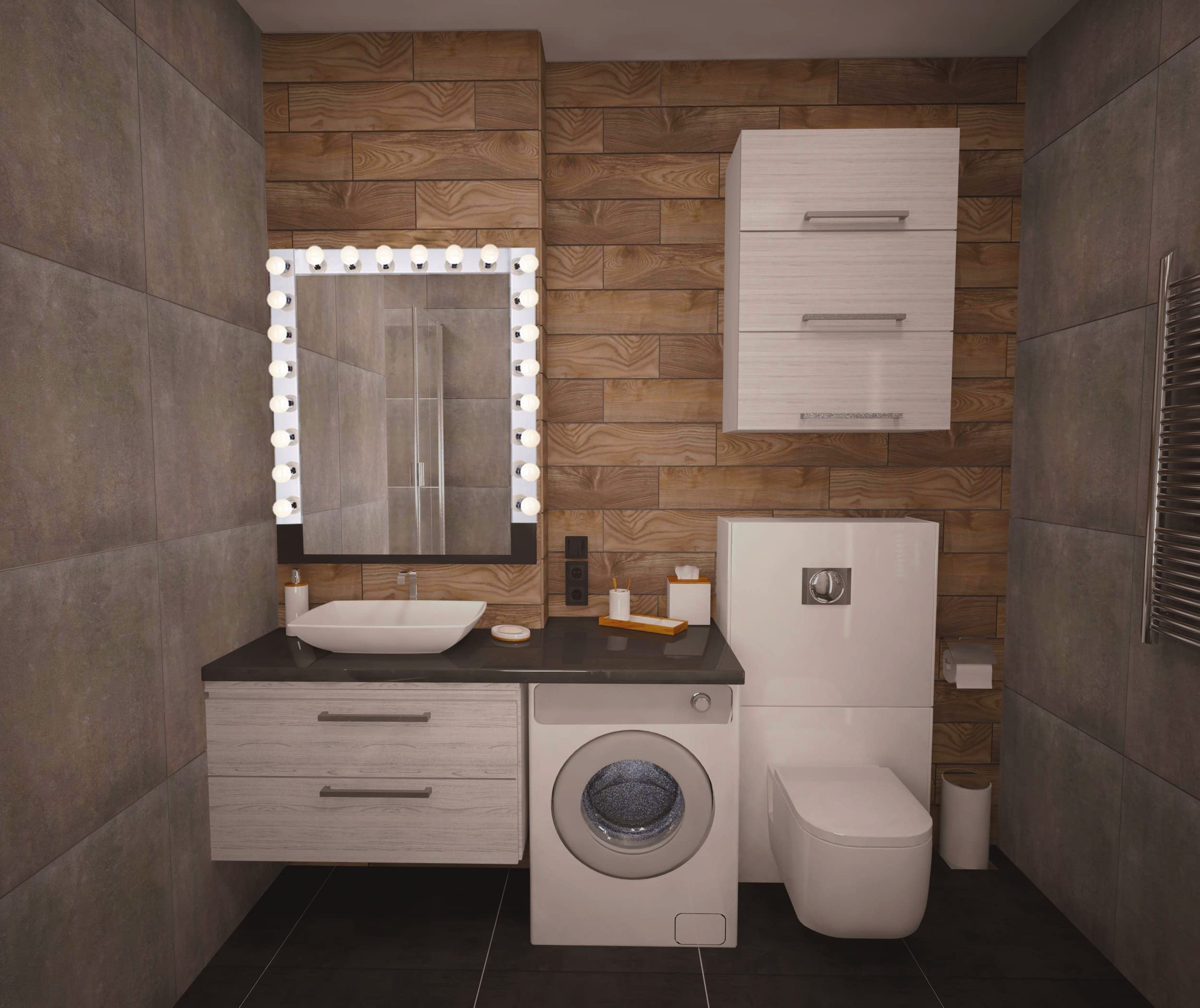 DYSMIO Lighting Eight Light Vanity Strip - Hollywood Style Mirror Fixture with Chrome Plates � Salon-Grade Accessories for Bedroom, Bathroom, Dressing Room, Makeup Studio - 48 x 4.25 Inches - Like New