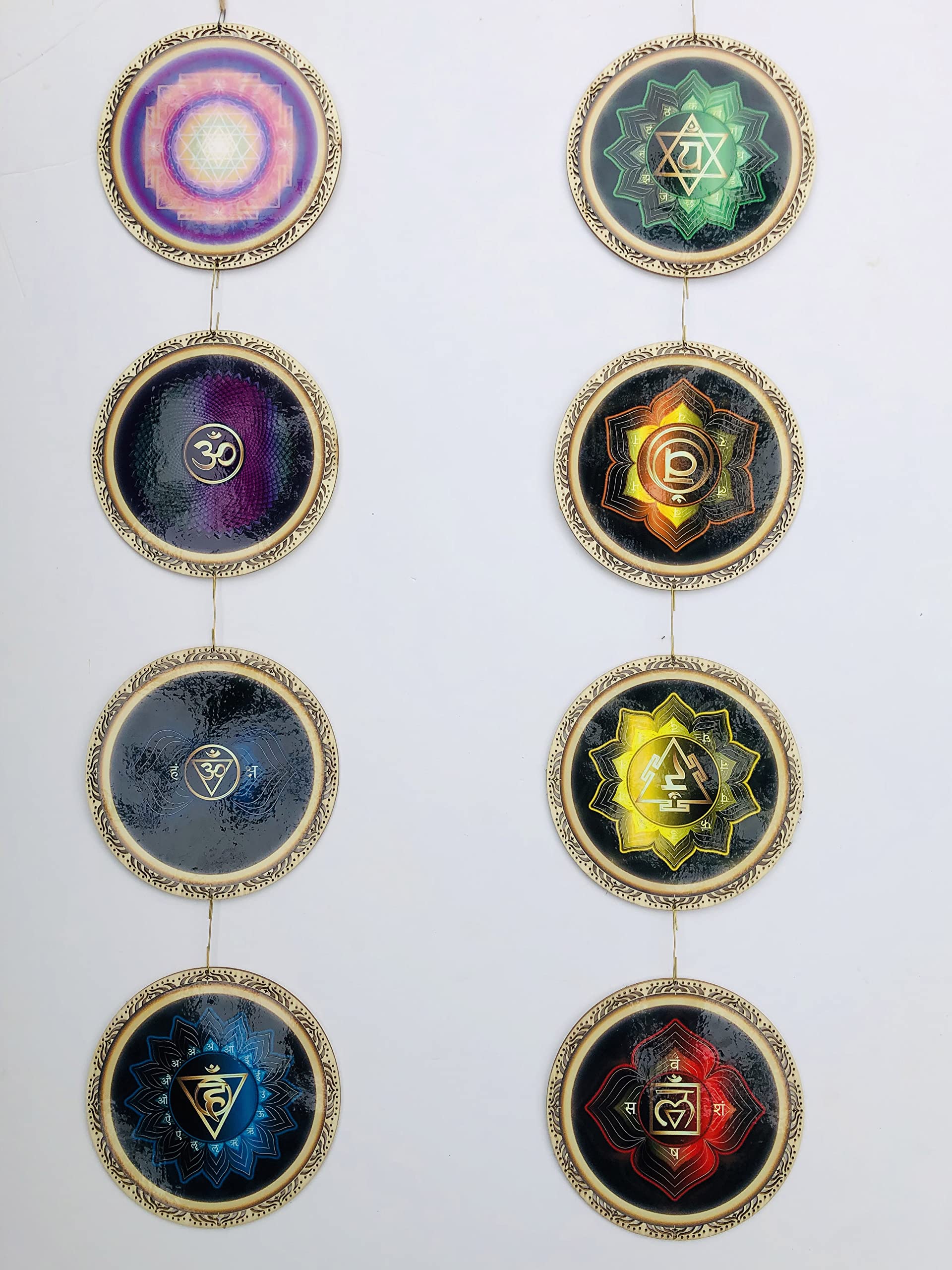 ZenVizion 13.5" Sacred Geometry Soul Reminders Wall Art Home Decor Hanging  - Like New