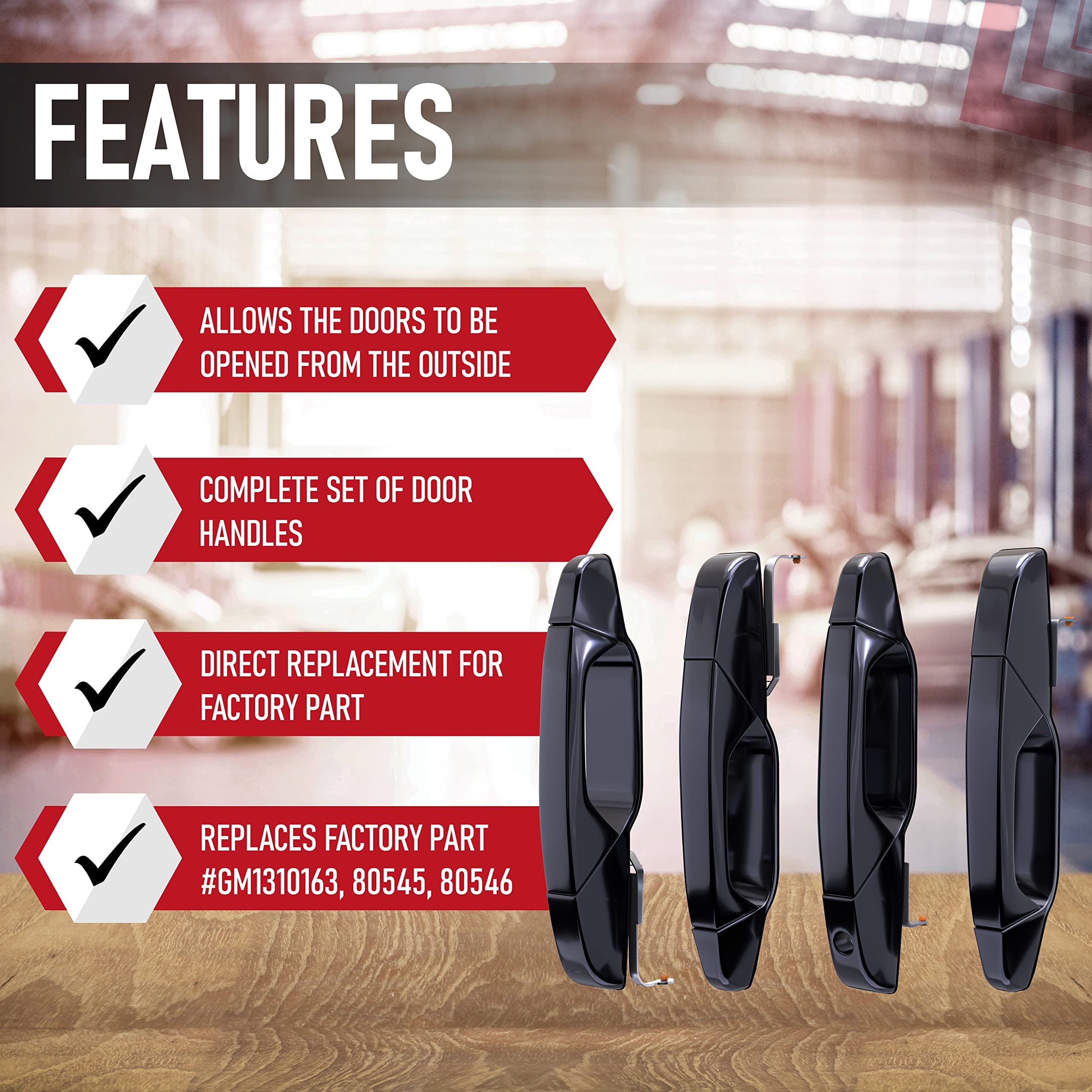 AA Ignition Exterior Door Handle Set of 4 - Like New