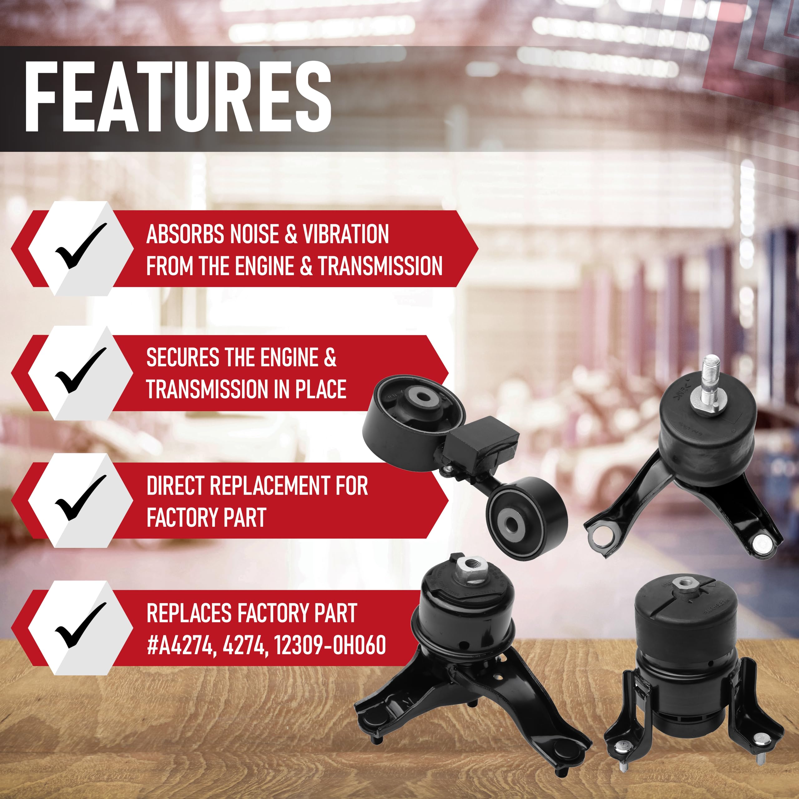 Engine Mount Sets - P - Very Good