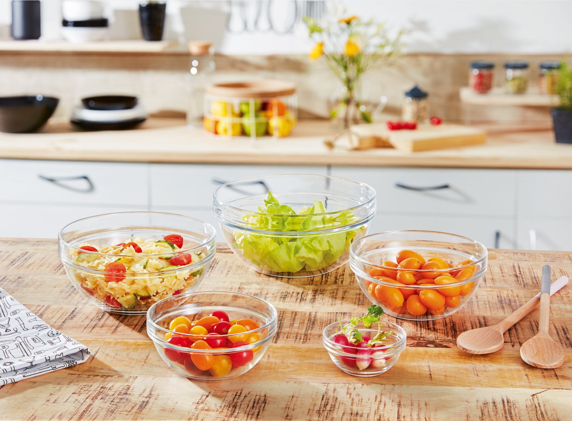 Luminarc Stackable Bowl Set - Like New