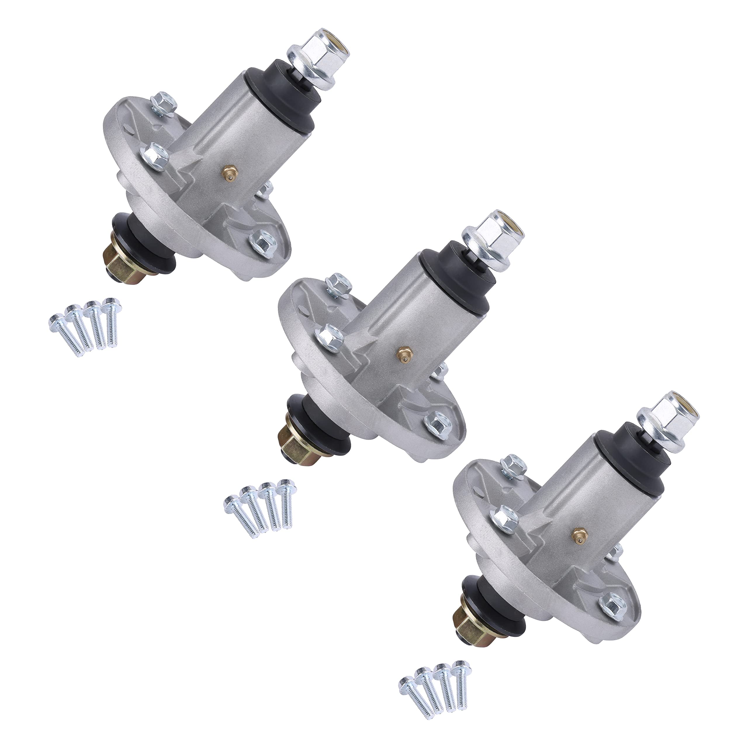 Replacement Spindle Assembly Pack of 3 - Compatible with John Deere 42", 48", 54" Deck Lawn Mowers - LA100-LA165, D100-F160, X105, X106, X110, X120 - Replaces GY20454, GY20867, GY20962, GY21098 - Acceptable
