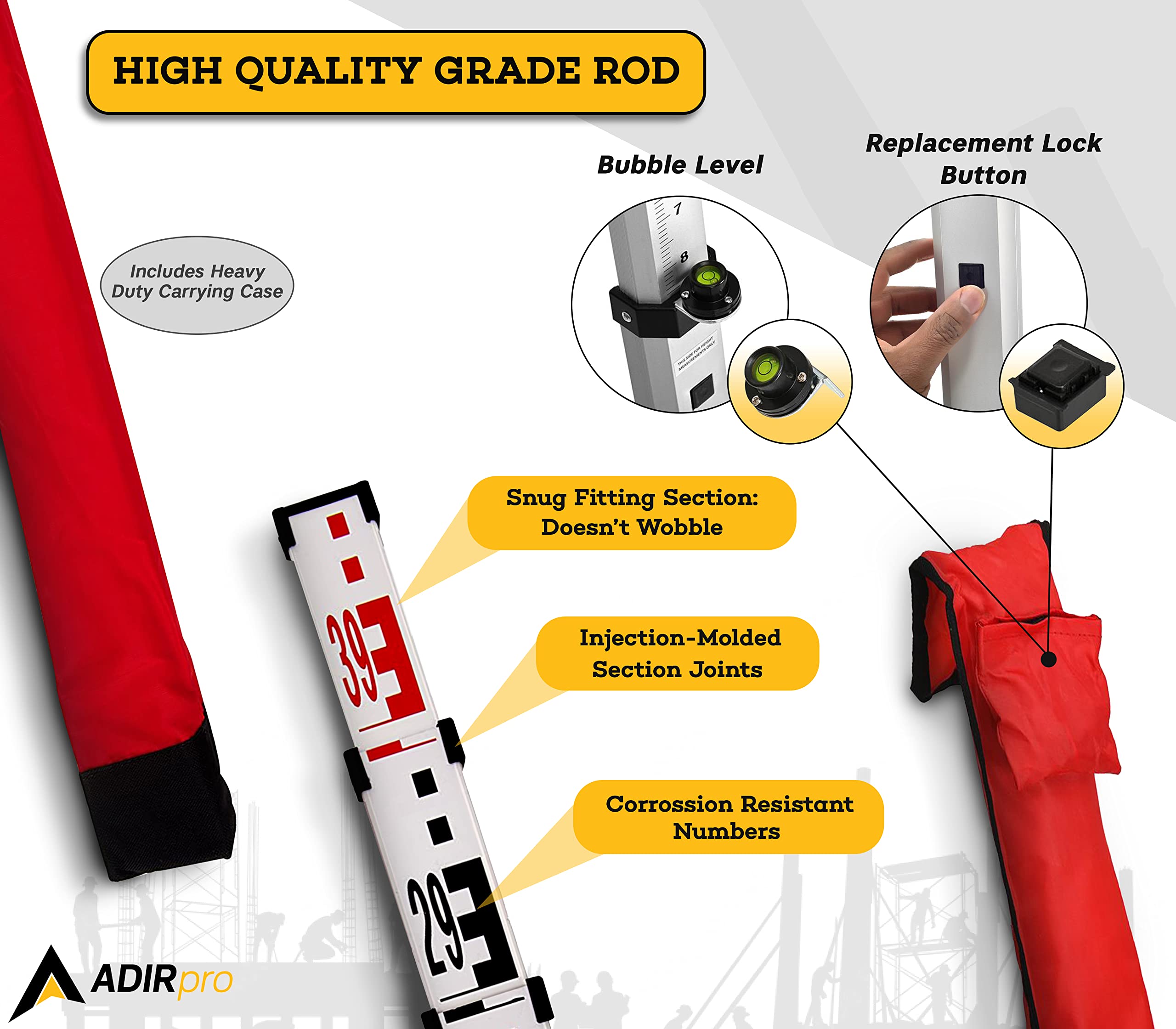 AdirPro Aluminum Grade Rod - Acceptable